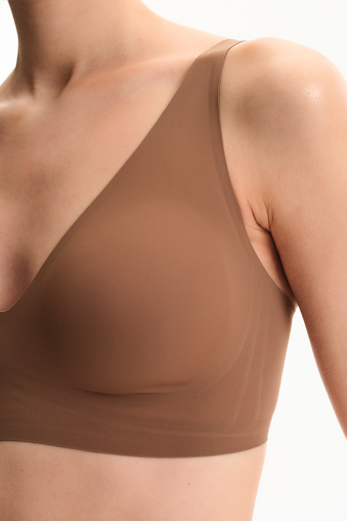 Penti İz Bırakmaz Kahverengi Nude Balensiz Sütyen görsel 3