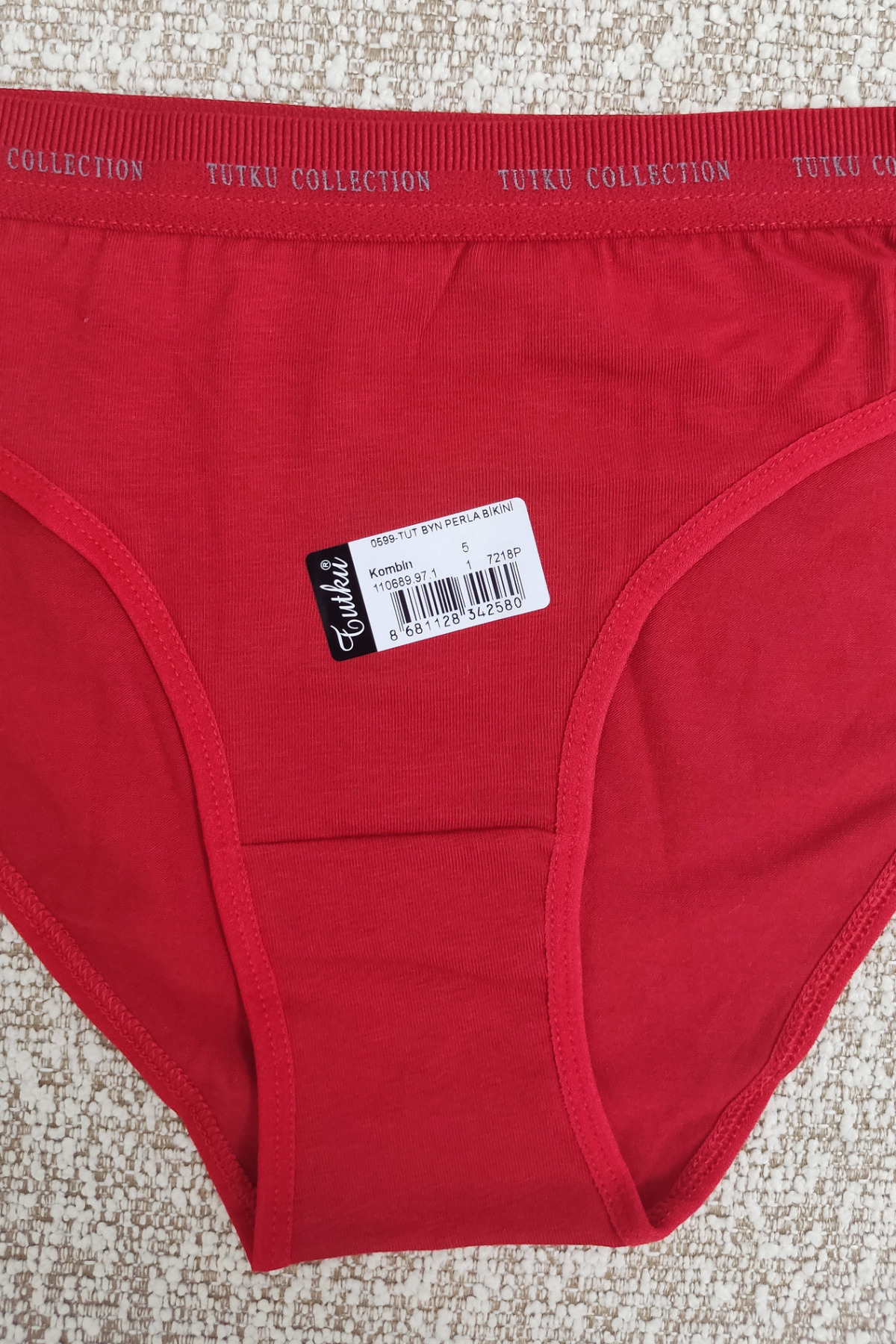 Tutku Kadın 12’li Karışık Pamuklu Likralı Bikini Külot görsel 2