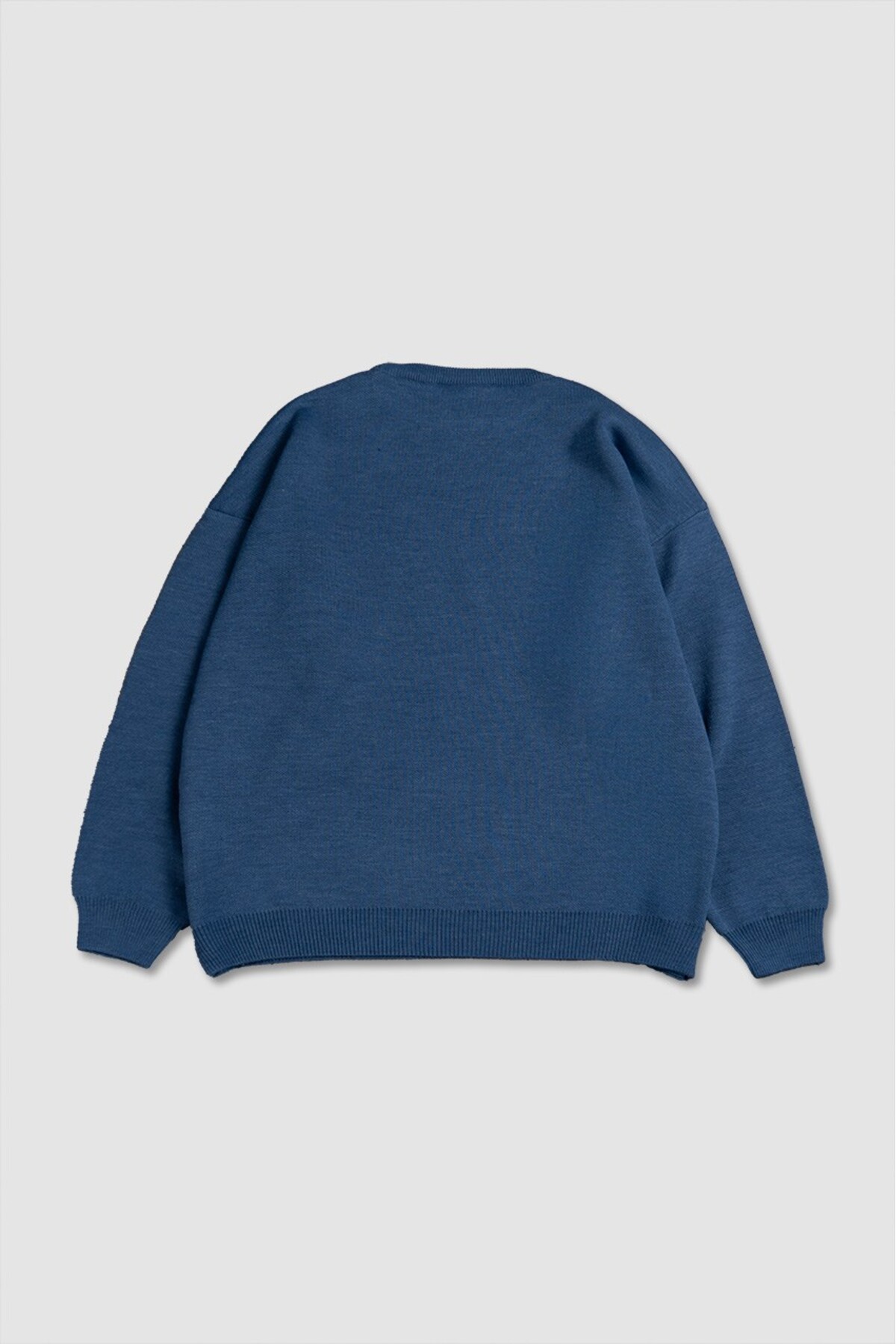 Crupt Studio Mavi Crupt Nightfall Knit Erkek Triko Kazak görsel 8