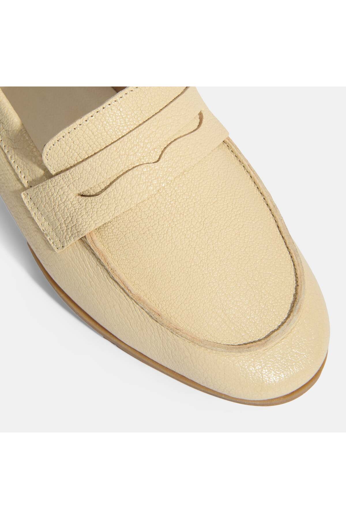 Desa Kadın Bej Slip-On Deri Loafer görsel 8