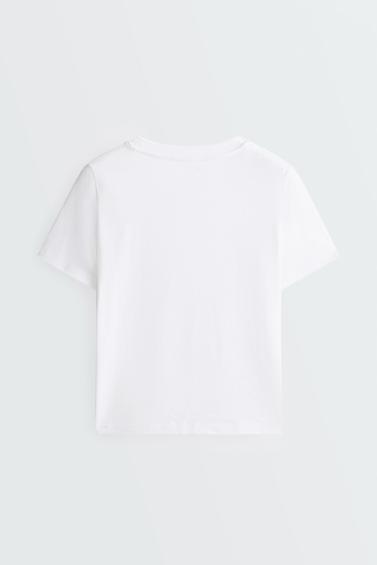 Oysho Normal kesim pamuklu kısa kollu T-shirt görsel 6