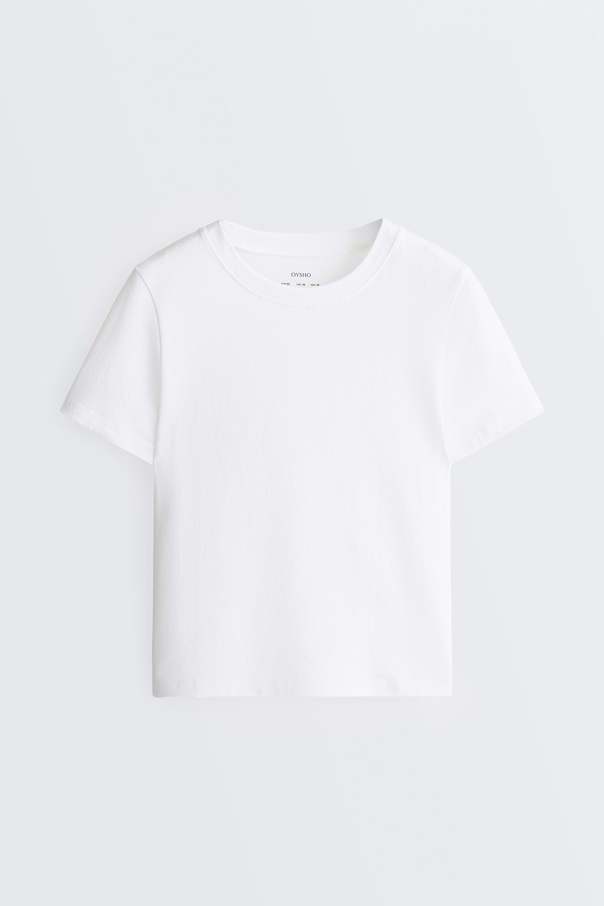 Oysho Normal kesim pamuklu kısa kollu T-shirt görsel 5