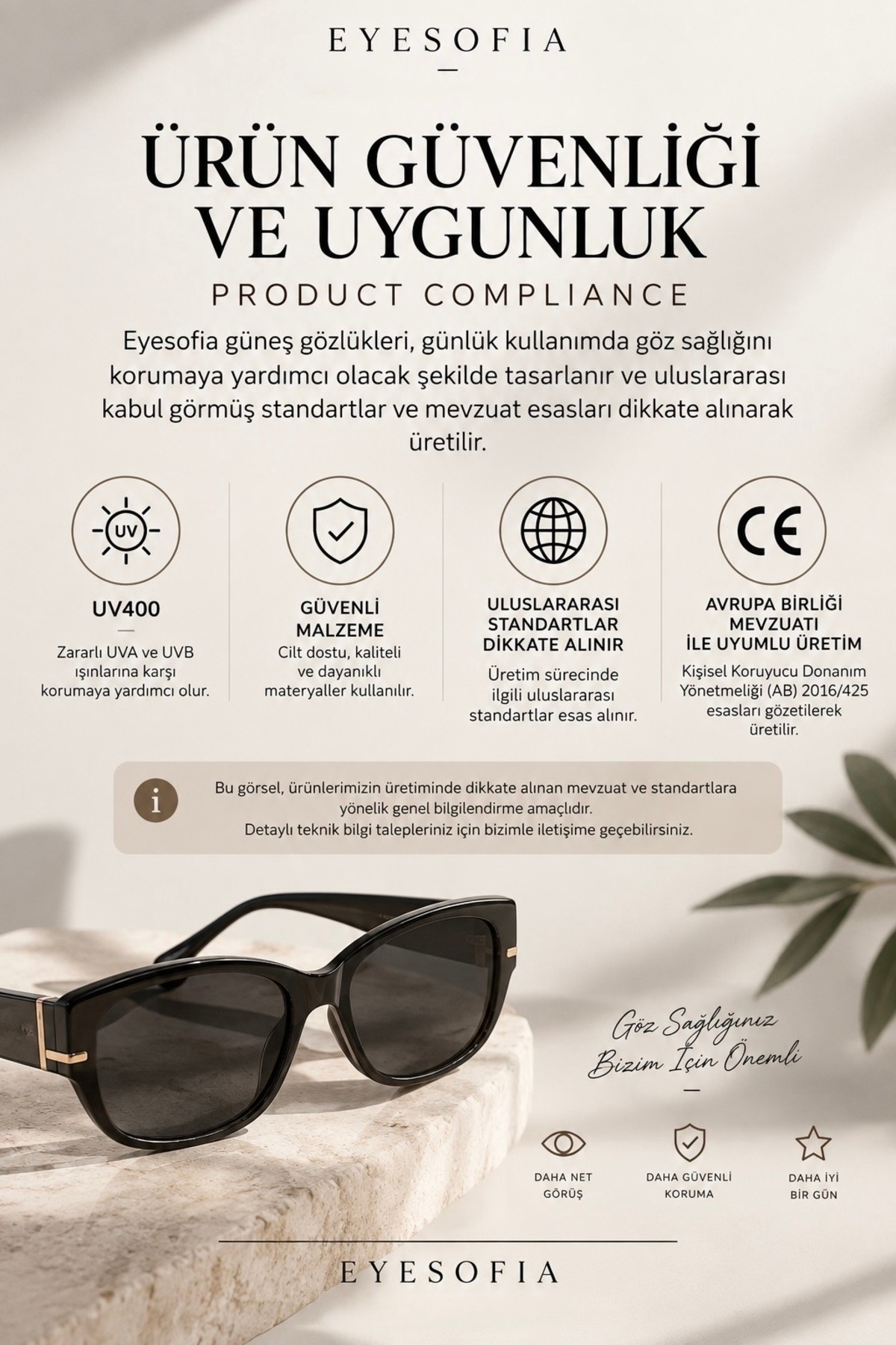Eyesofia Swanky Unisex Leopar Çerçeveli Mavi Ultra Hafif Uv400 Filtreli Güneş Gözlüğü görsel 5