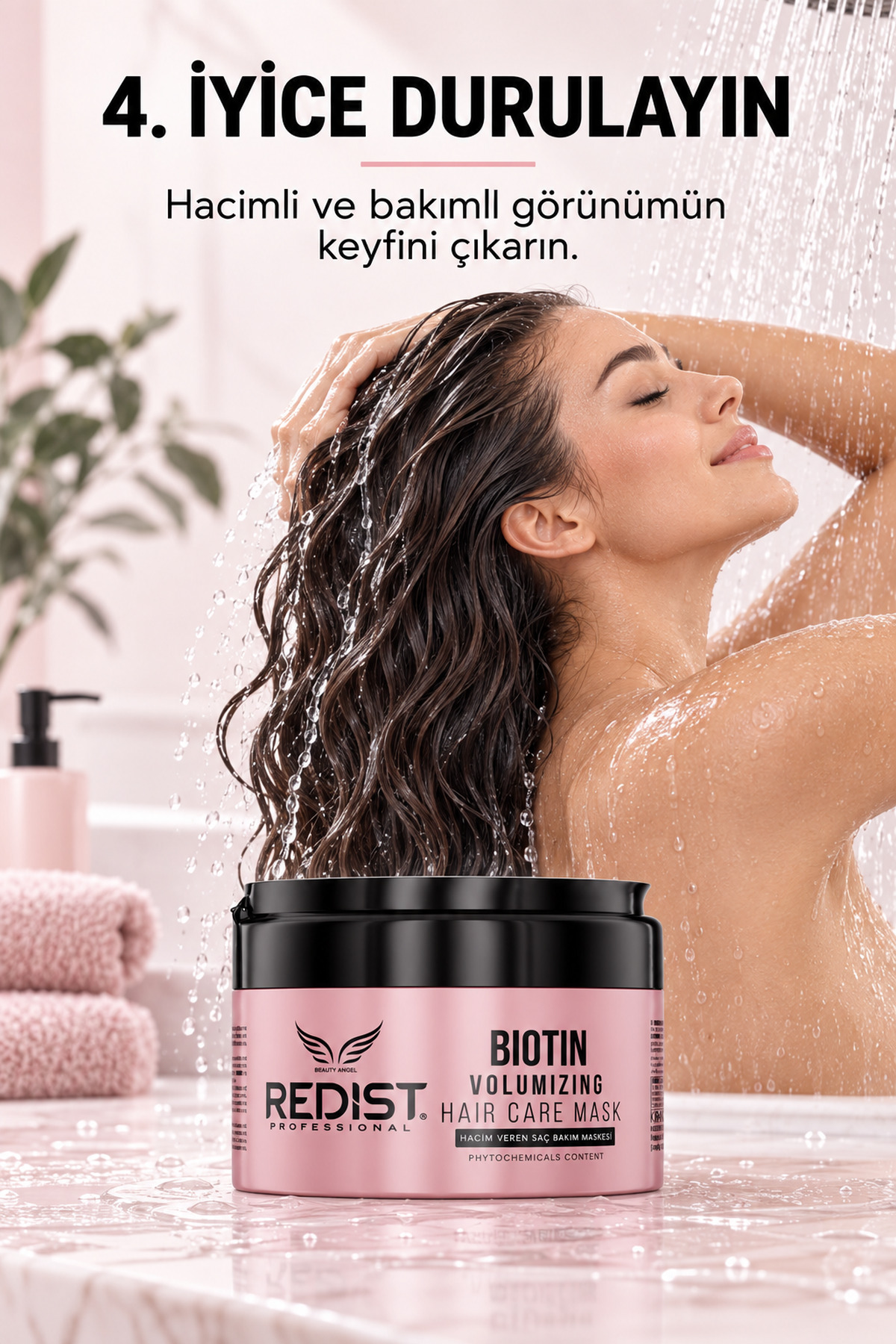 BİOTİN HACİM VEREN SAÇ BAKIM MASKESİ - VEGA250 ML — 8697926026188 — تصویر 8 از 9