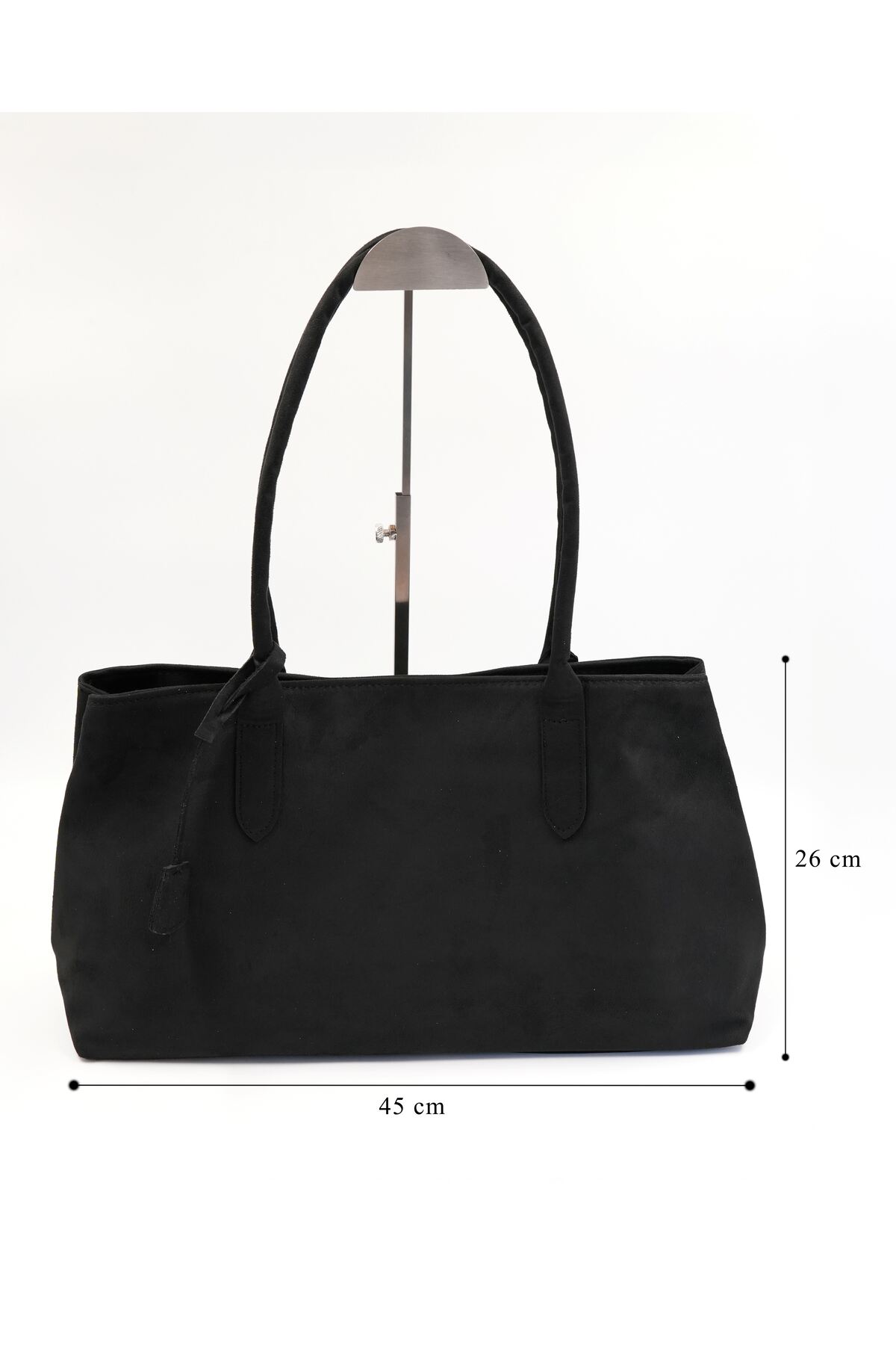 lalettobags Kadın Eda Model Süet Büyük Çanta görsel 5