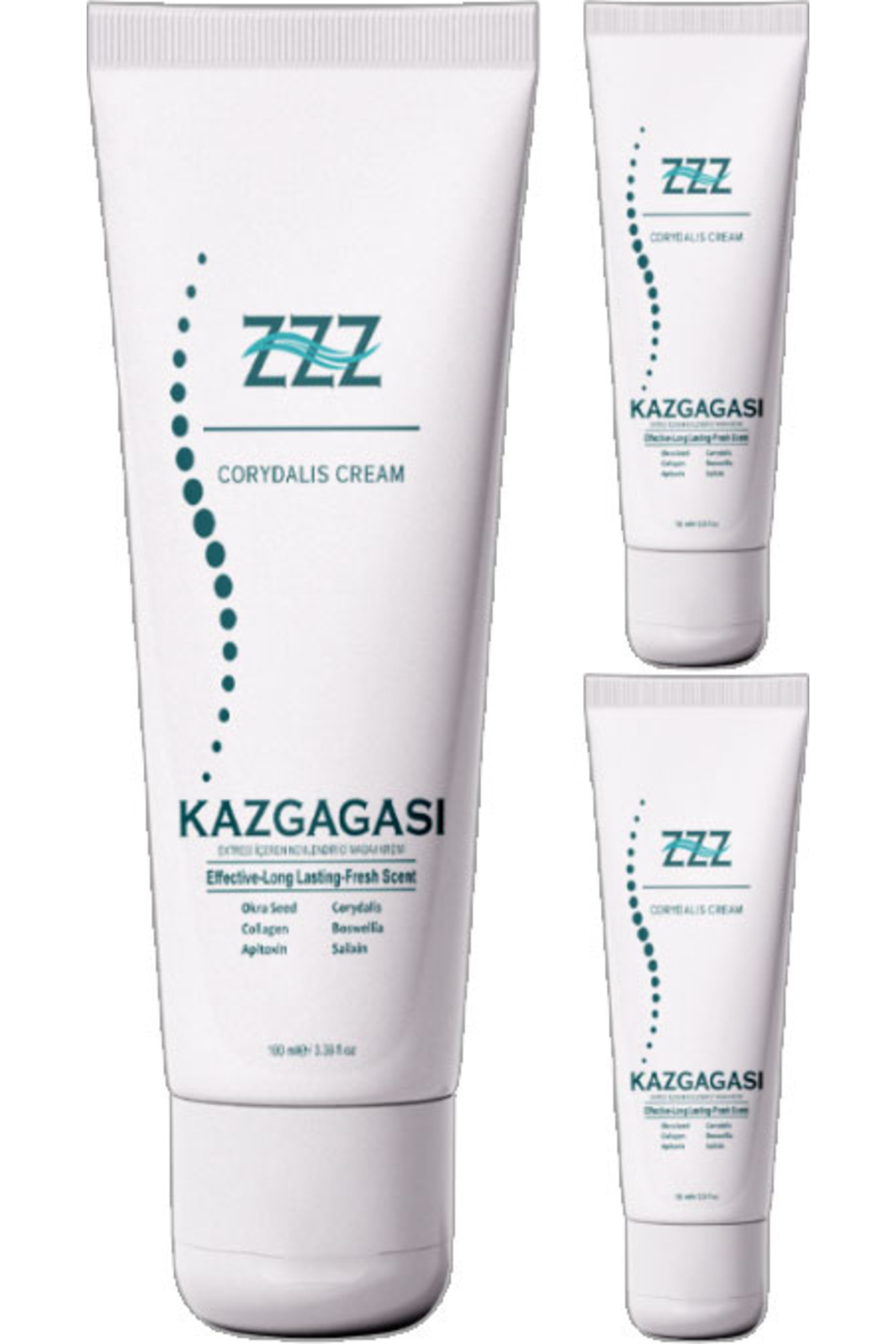 Bezos Kaz Gagası 3 Adet Özel Karışımlı Corydalis 100 ml Teskin Kremi — GU-EYF-22659-AGC01
