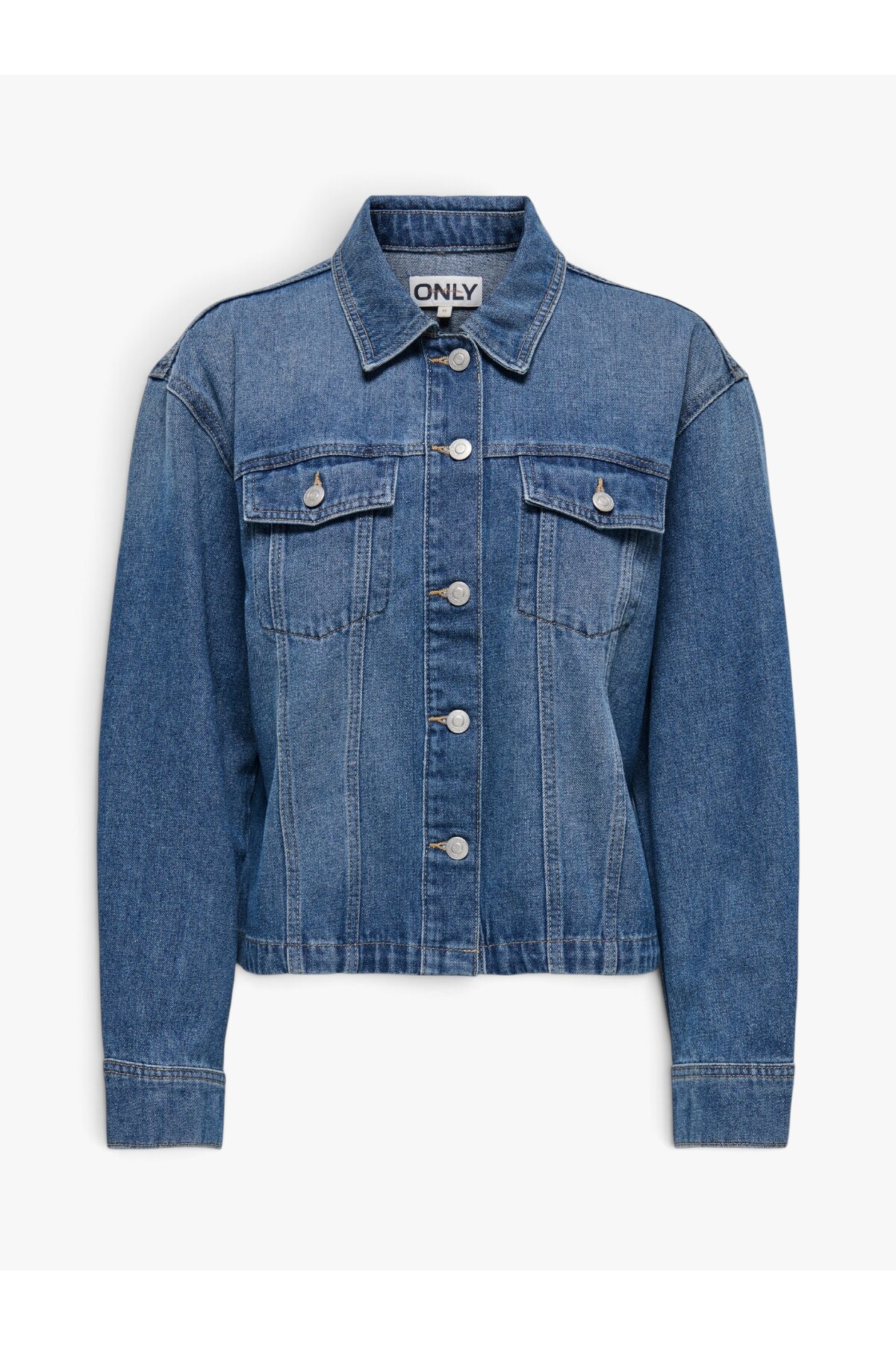 ONLY ONLMIKA L/S DNM JKT AKM MOCH Kadın Medium Blue Denim Ceket - 15352316