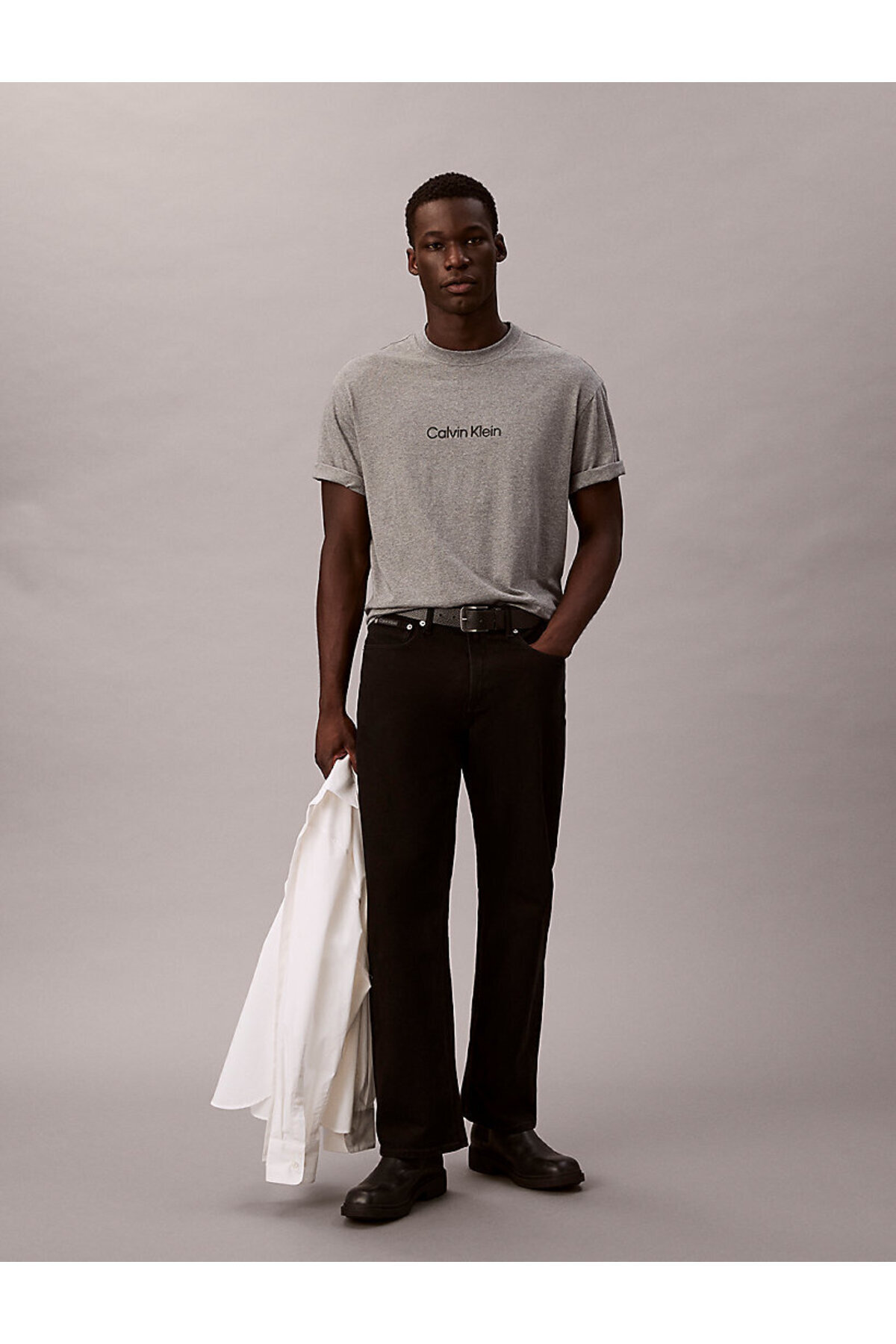 تیشرتمردانهCalvin Kleinخاکستری