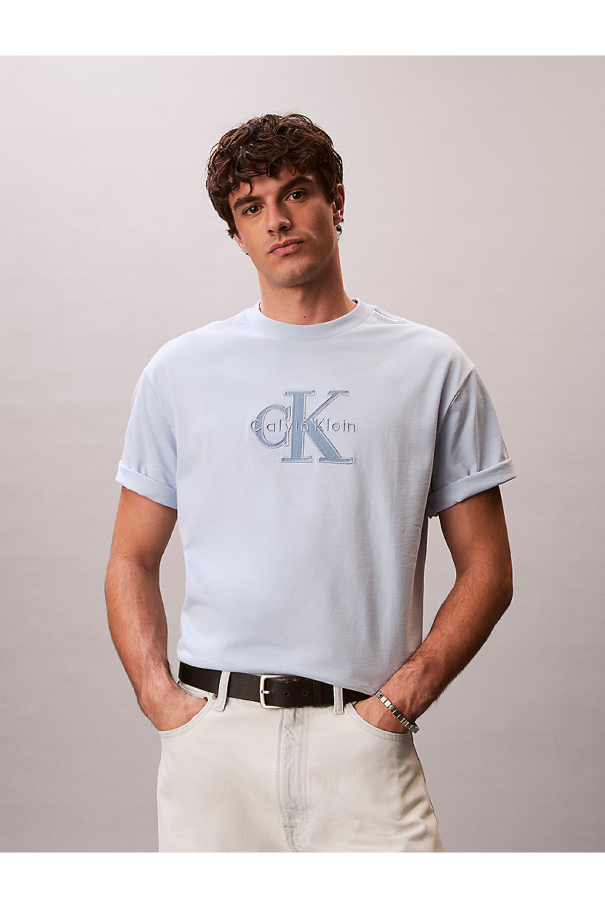 تیشرتمردانهCalvin Kleinآبی