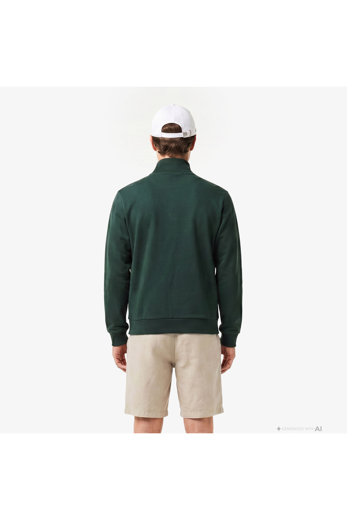 Lacoste Erkek Yeşil Sweatshirt görsel 2