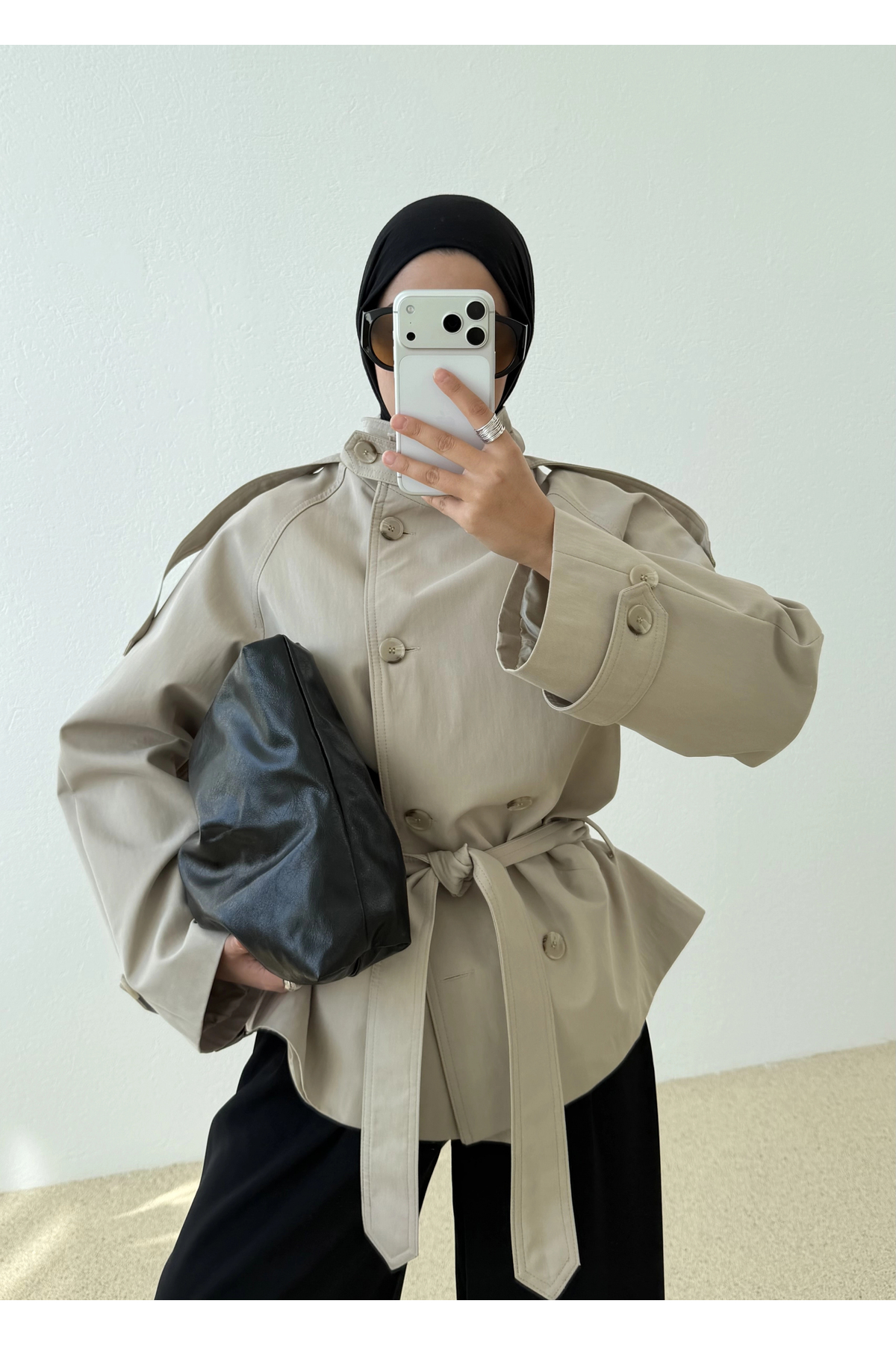 MODA AKSA 2106 Titanik Trenckot Taş görsel 6