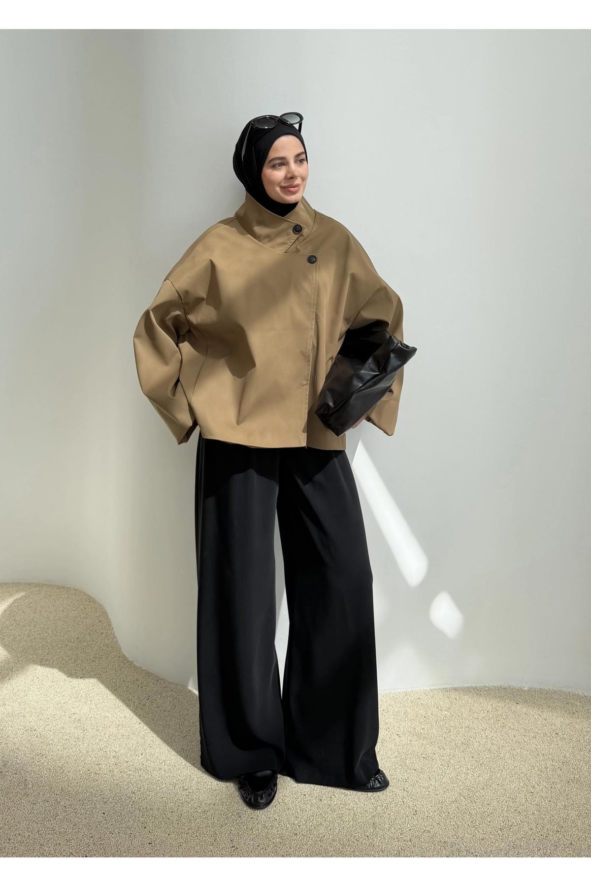 MODA AKSA 2102 Tek Düğme Ceket Camel görsel 5