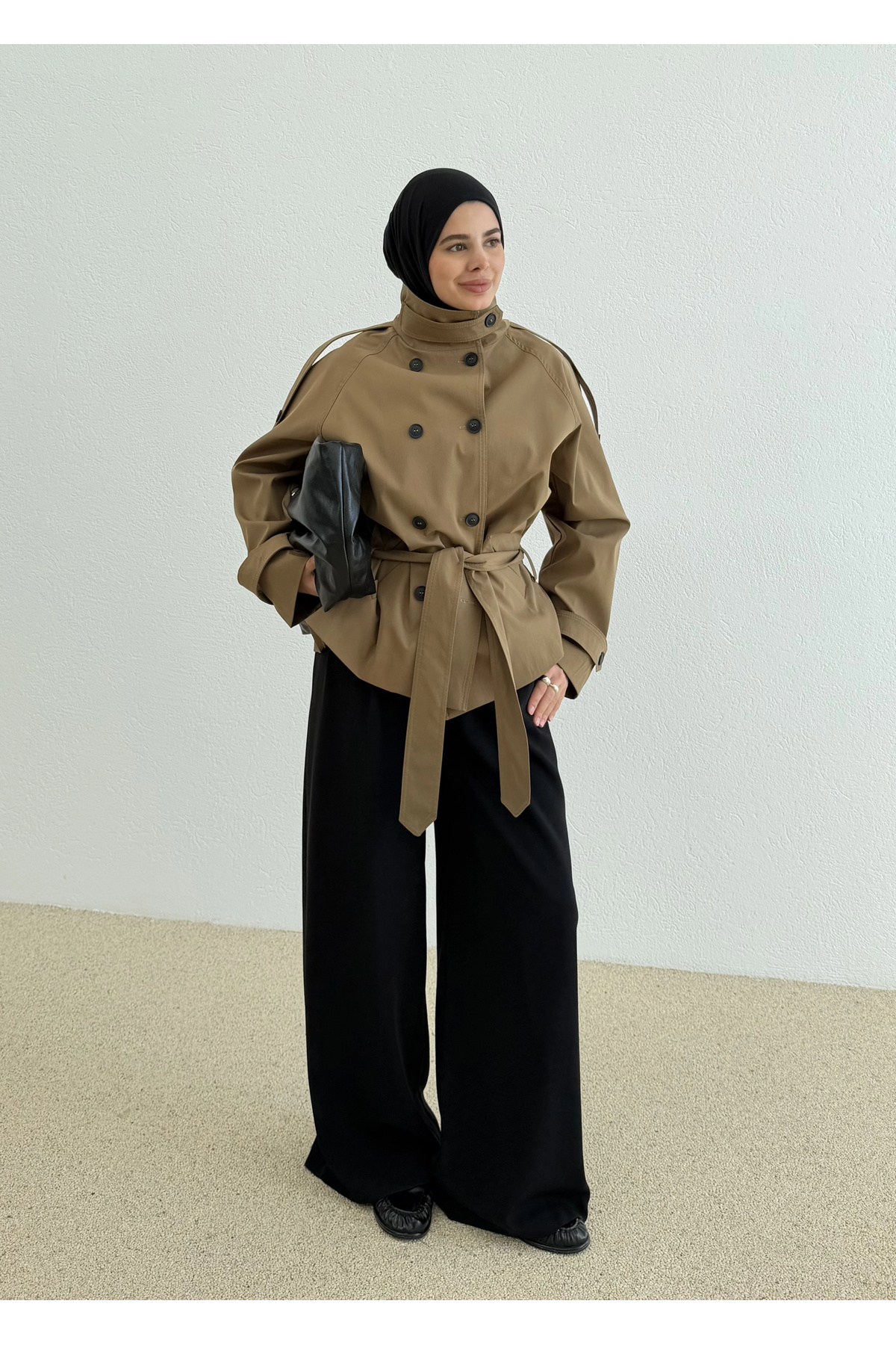 MODA AKSA 2106 Titanik Premium Trenckot Camel