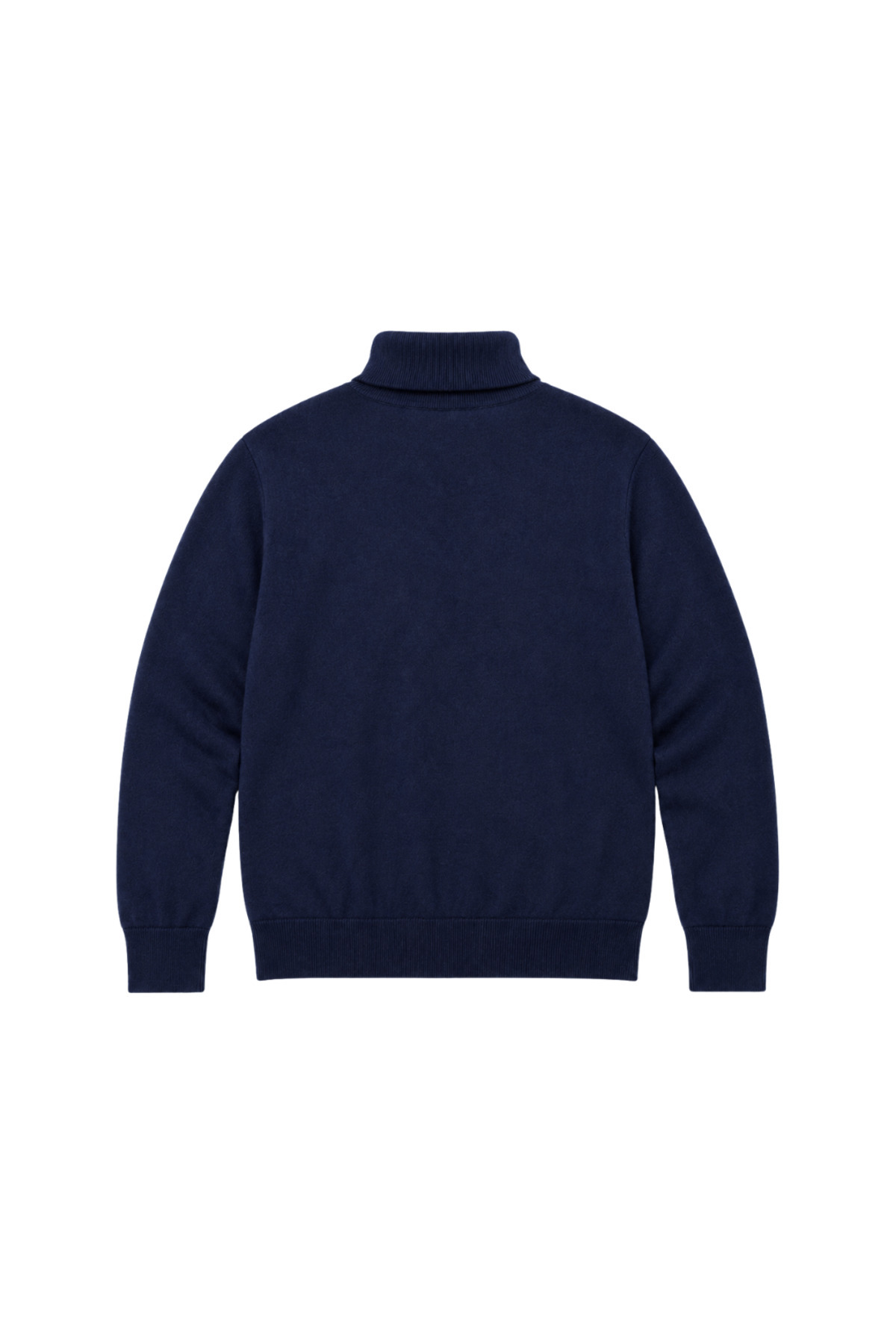 BattalModa Erkek Büyük Beden Koyu İndigo Tam Balıkçı Pamuklu Kazak 3XL-4XL-5XL-6XL görsel 5
