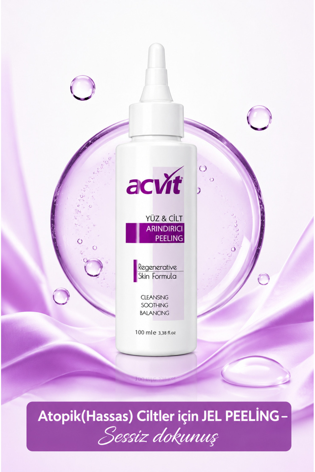 Acvit Atopik ve Hassas Ciltler İçin Jel Peeling 100 ML | Arındırıcı ve Cilt Yenileyici Bakım — atopil100 — تصویر 7 از 7