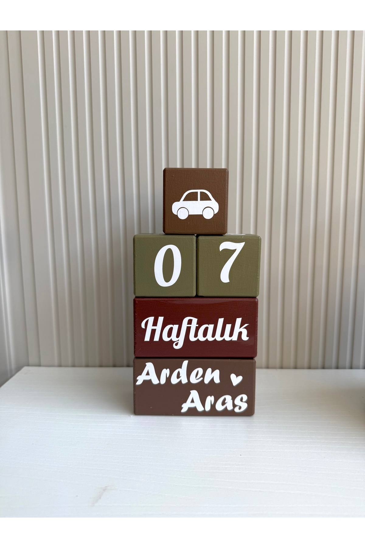 Kişiye Özel Bebek Anı Küpleri – Aylık Fotoğraf Çekim Seti