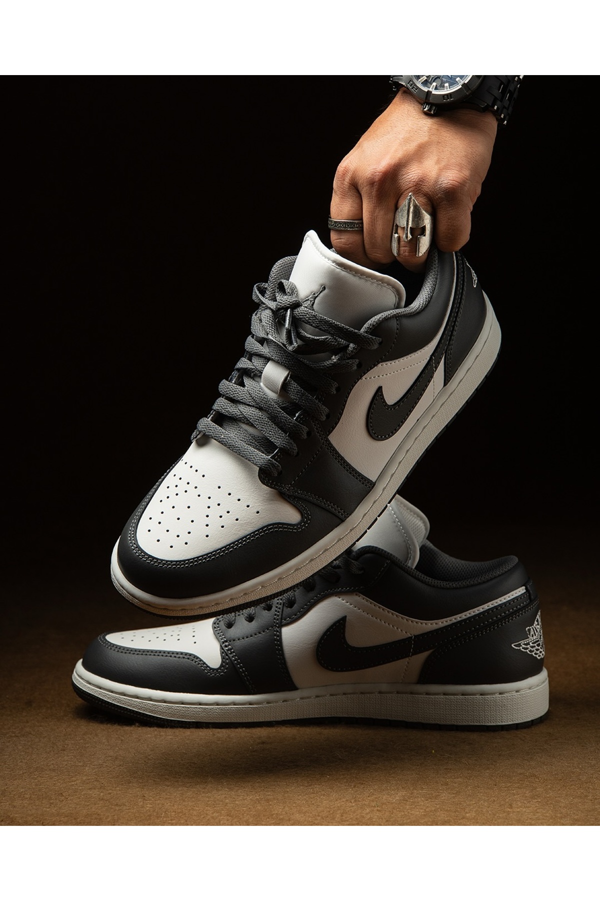 Nike Air Jordan 1 Low “Iron Grey” Erkek Basketbol Ayakkabısı