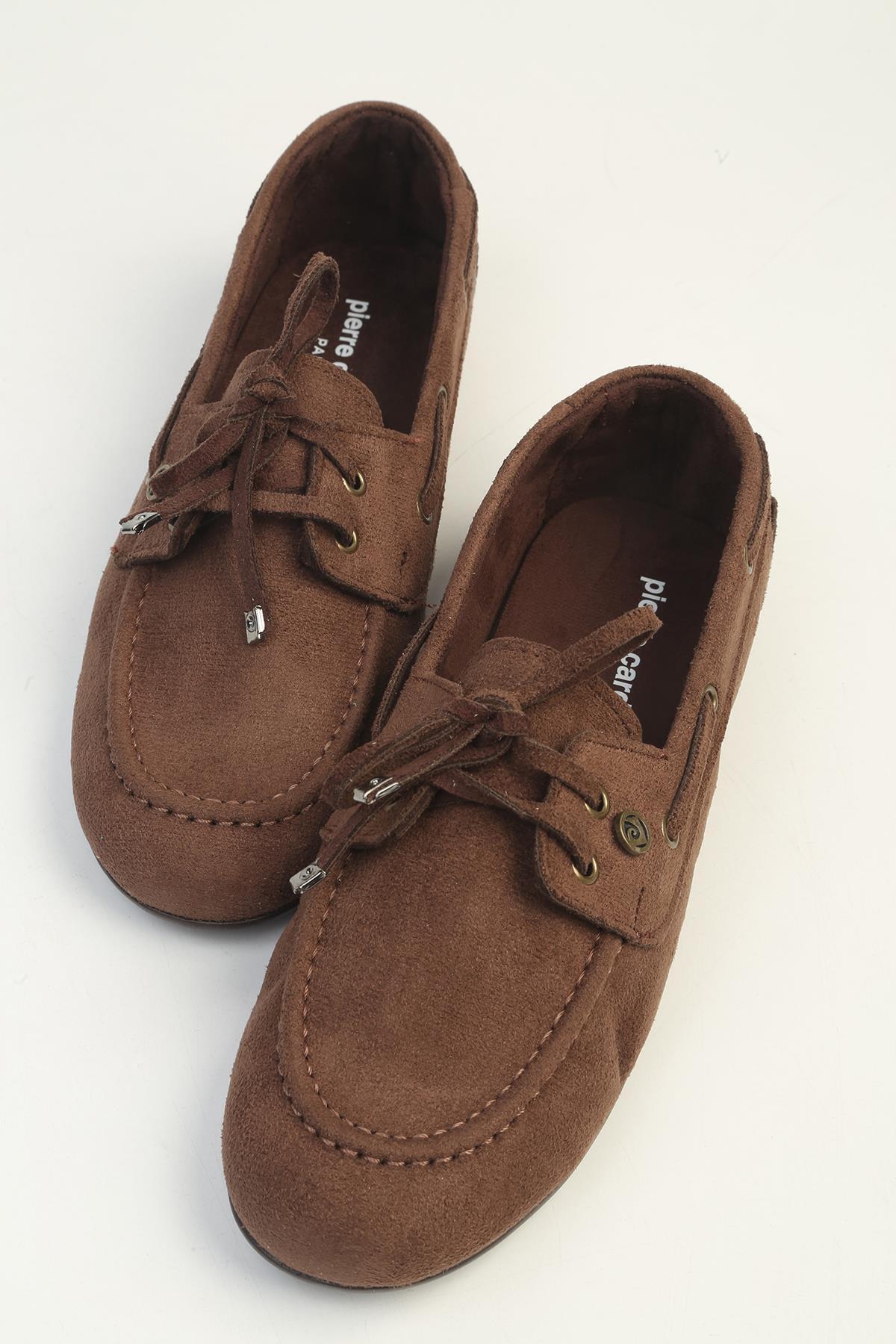 Pierre Cardin Kadın Kahve Süet Görünümlü Loafer PC-56300