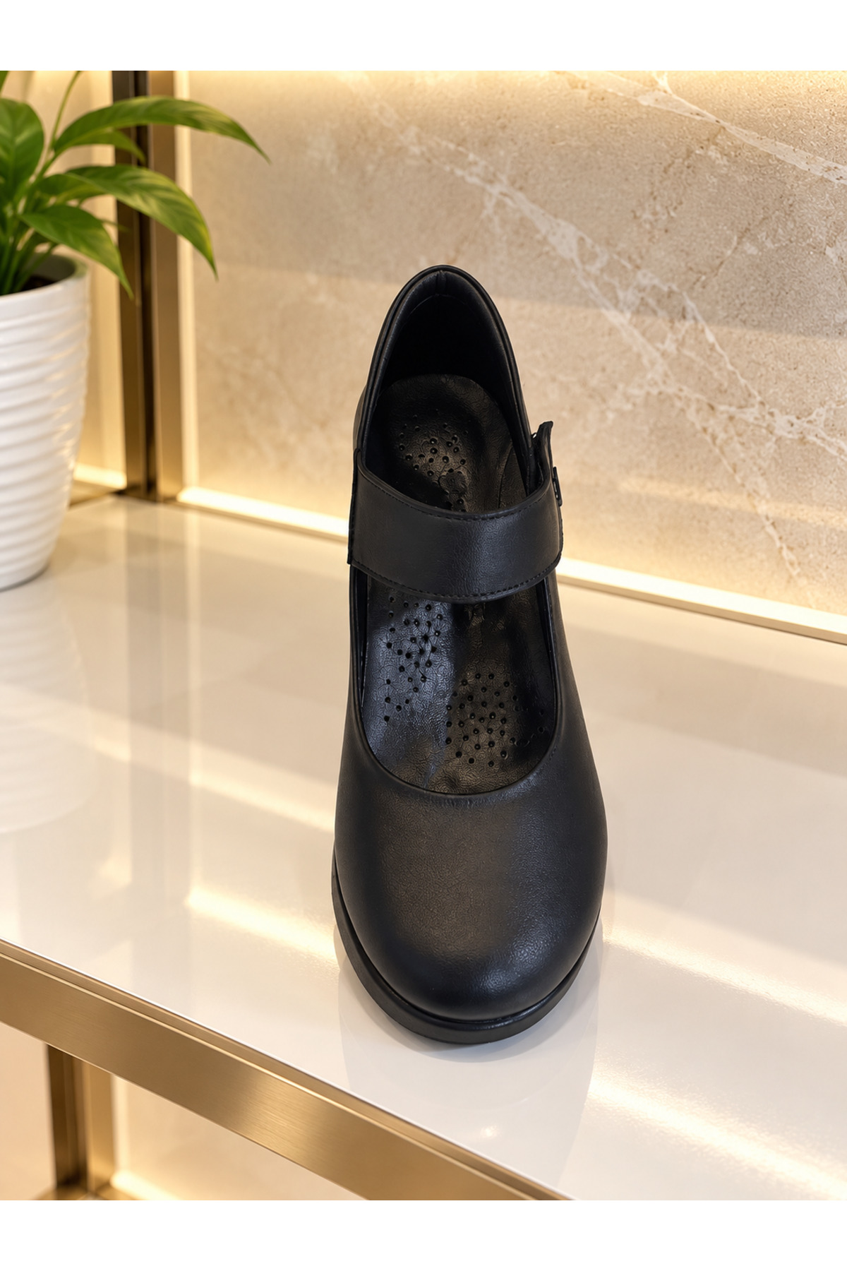 Maiss Shoes 1942 Kadın Hakiki Deri 6 cm Dolgu Topuk Günlük Ayakkabı görsel 3