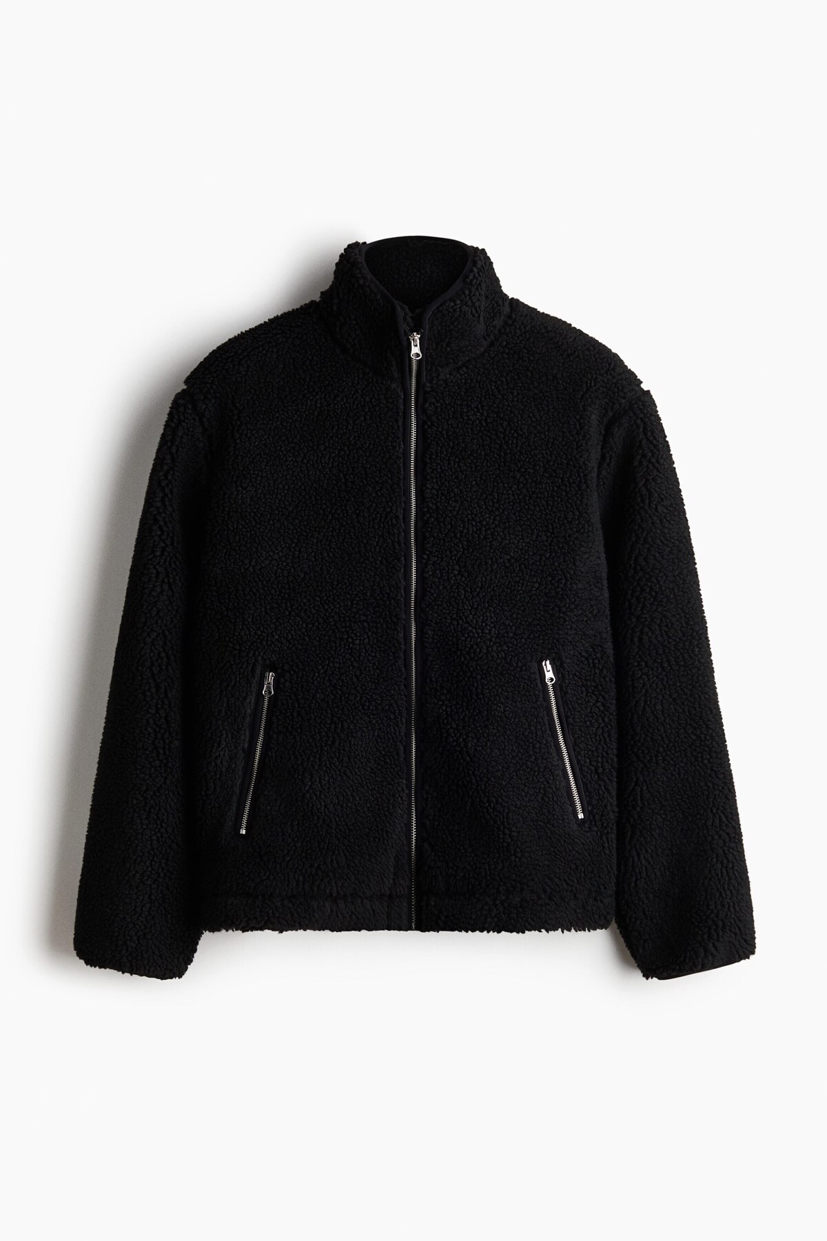H&M Fermuarlı Pelüş Ceket