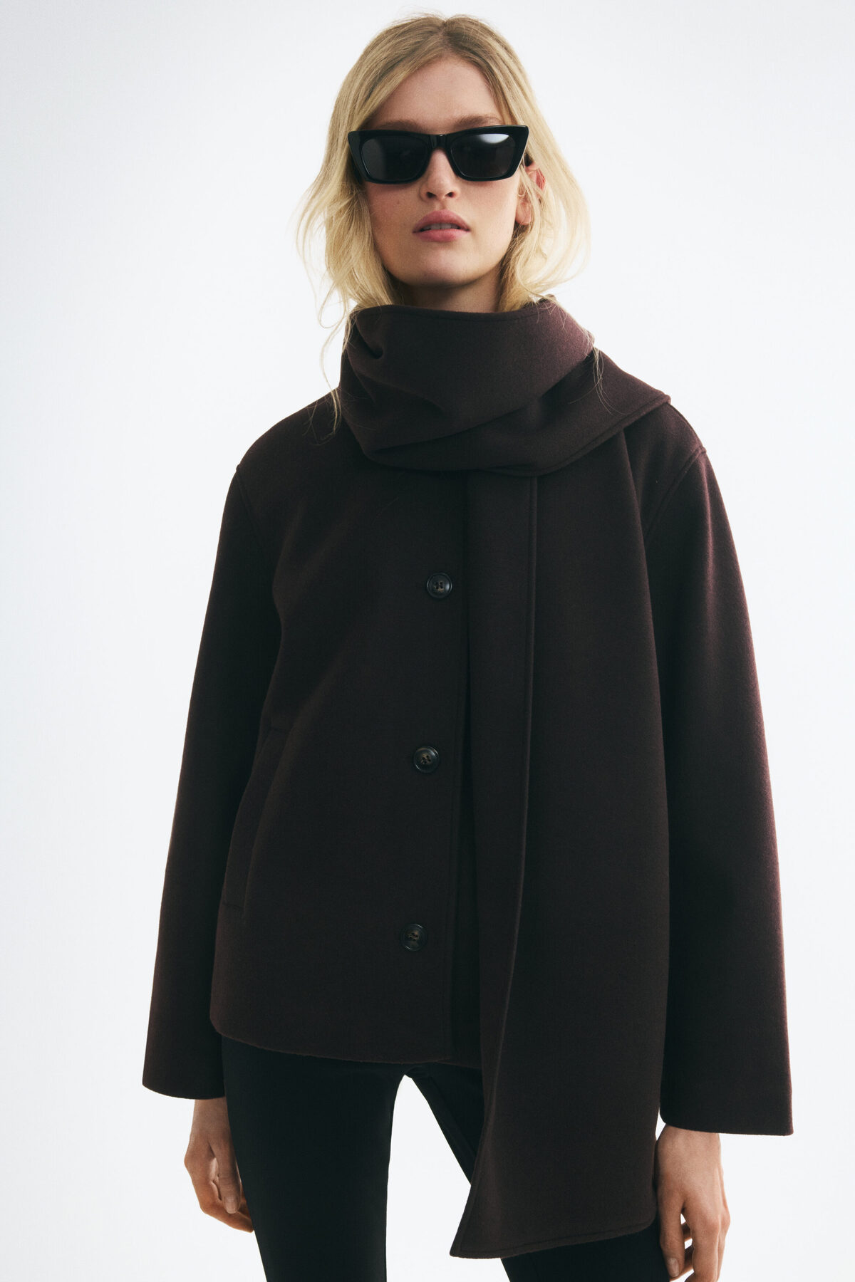 H&M Atkı Detaylı Ceket
