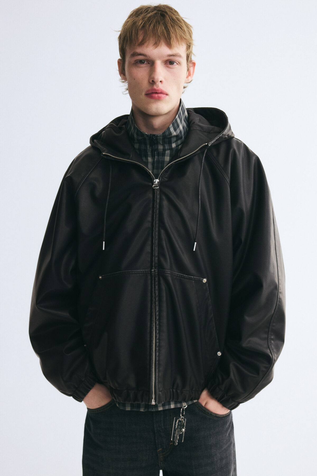 ژاکت کلاه دار اچ اند ام کت H&M