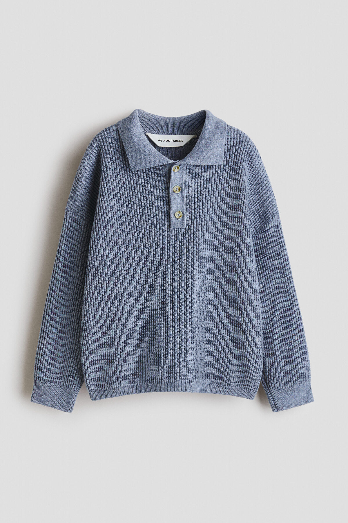 پلیور یقه‌دار نخی گشاد. اچ اند ام سویشرت H&M