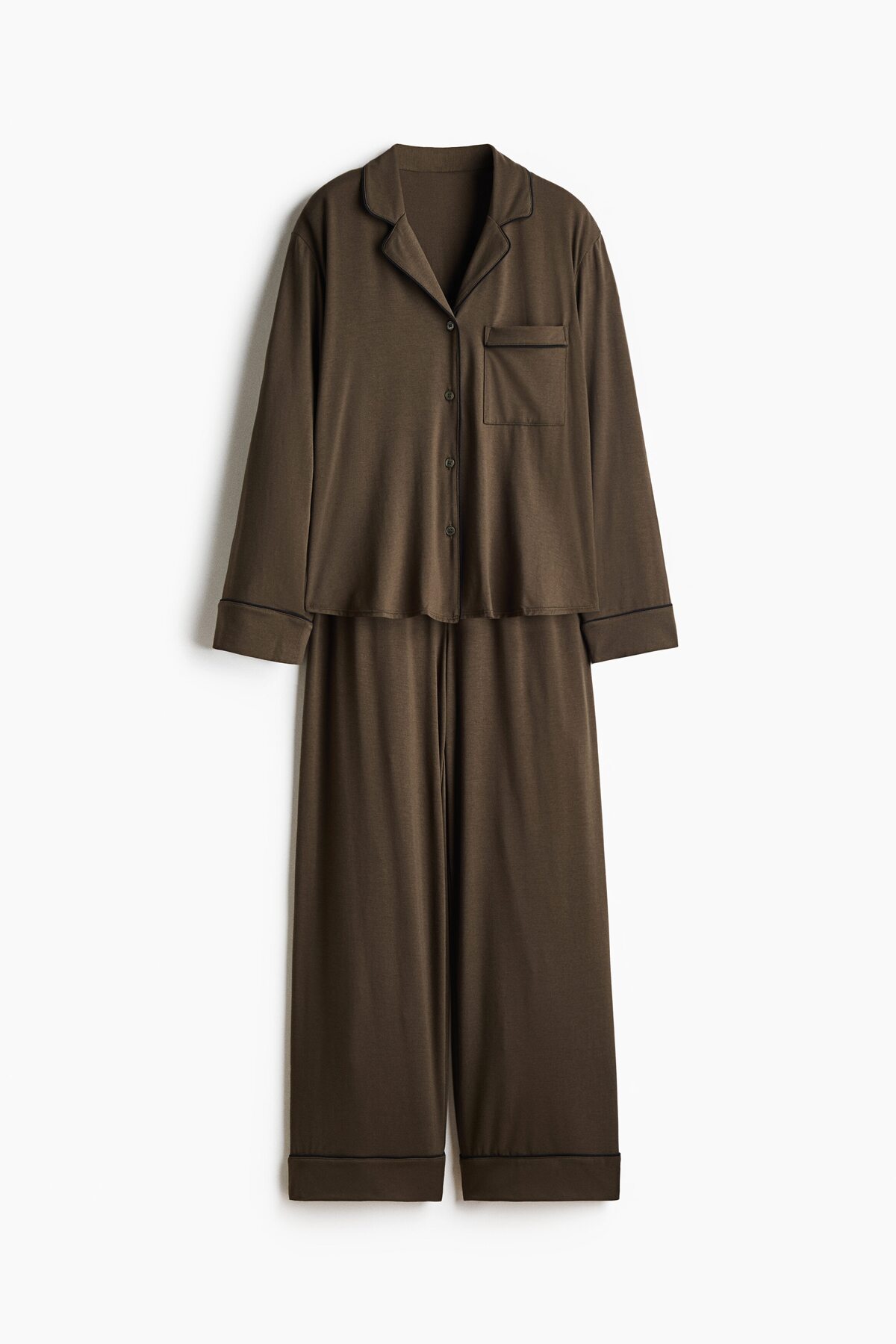H&M Viskoz Karışımlı Pijama Takımı görsel 3