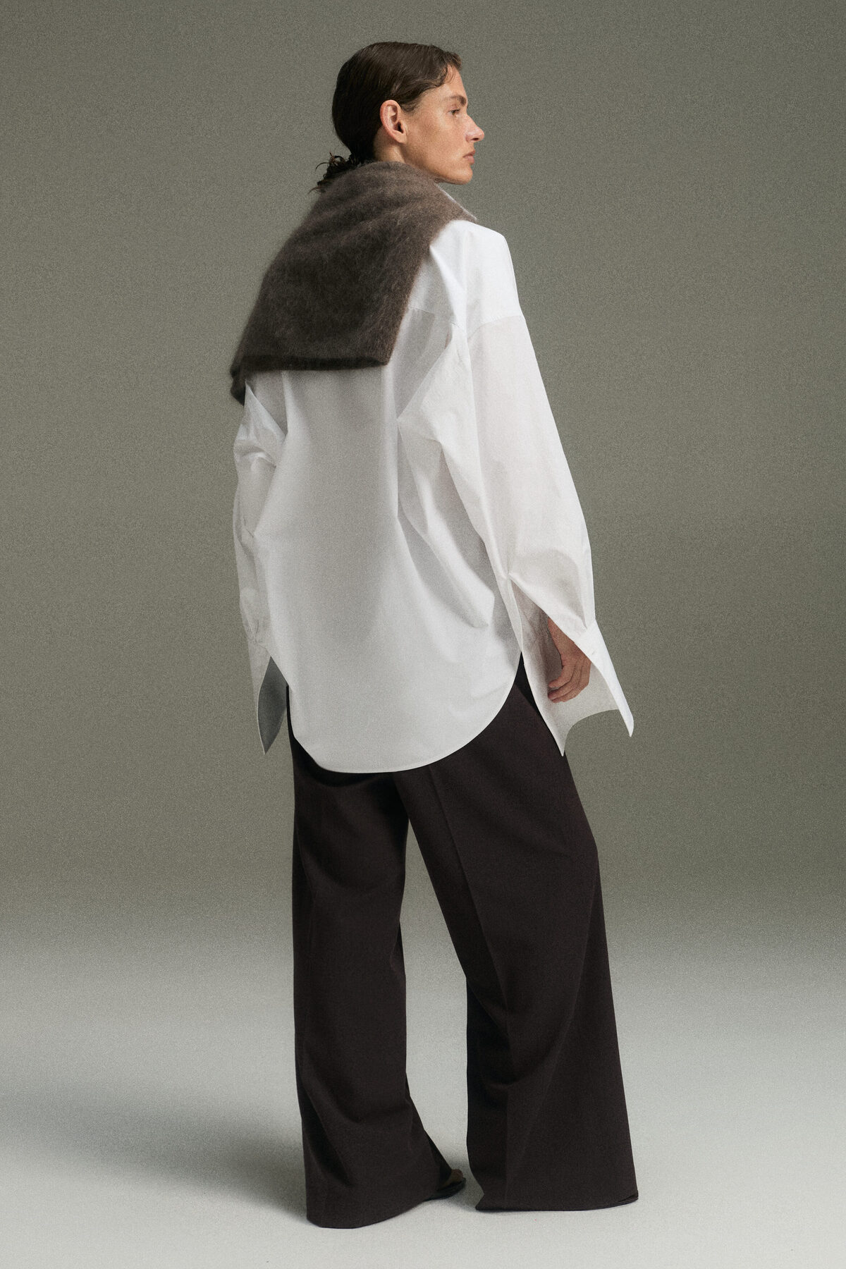H&M Geniş Şık Pantolon görsel 4