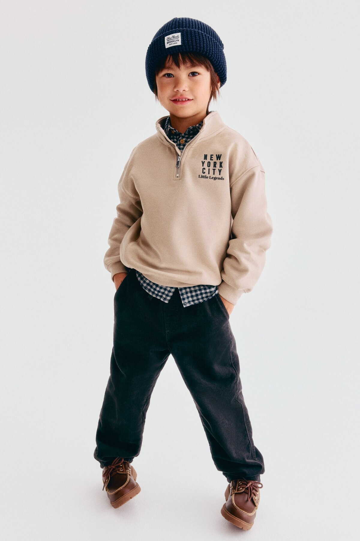 شلوار کوردوری آستردار اچ اند ام شلوار H&M