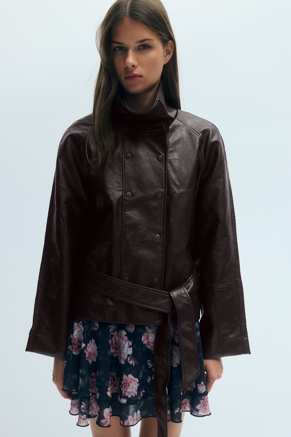 H&M Kaplamalı Kruvaze Ceket