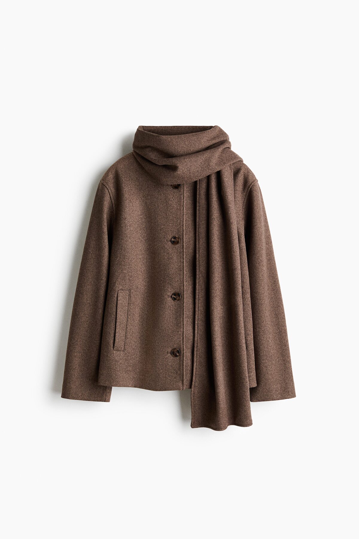 H&M Atkı Detaylı Ceket görsel 4