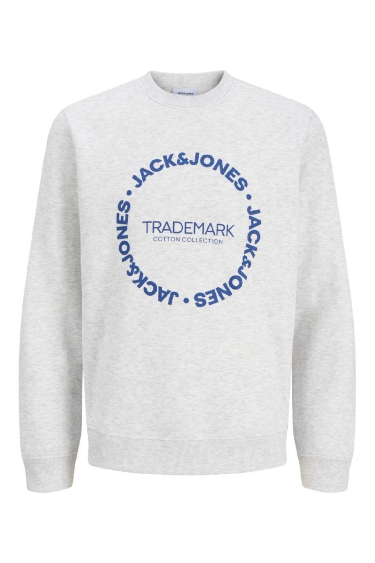 سویشرت مردانه سفید یقه گرد JJBenson کد 12298497 جک اند جونز سویشرت Jack & Jones