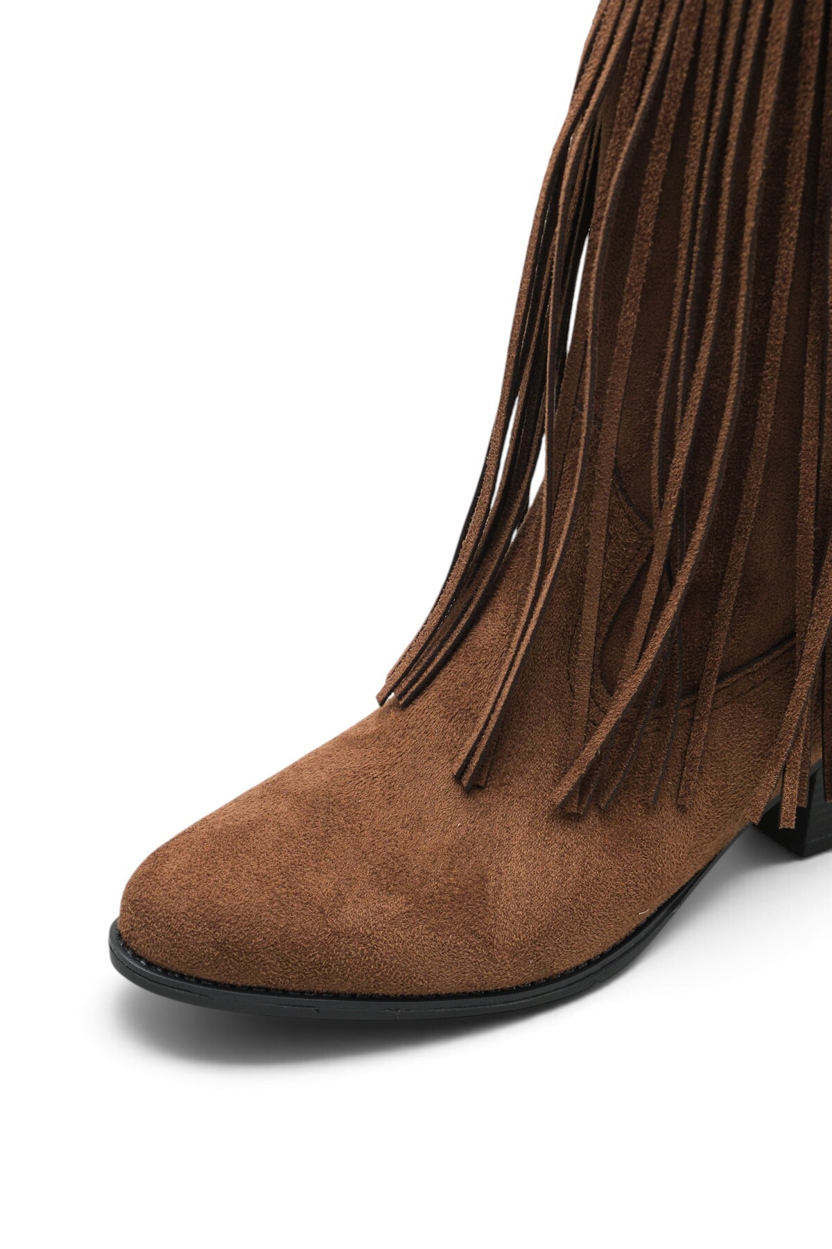 Riccon Phoebe Diva Kadın Püsküllü Western Çizme 0012897 görsel 5