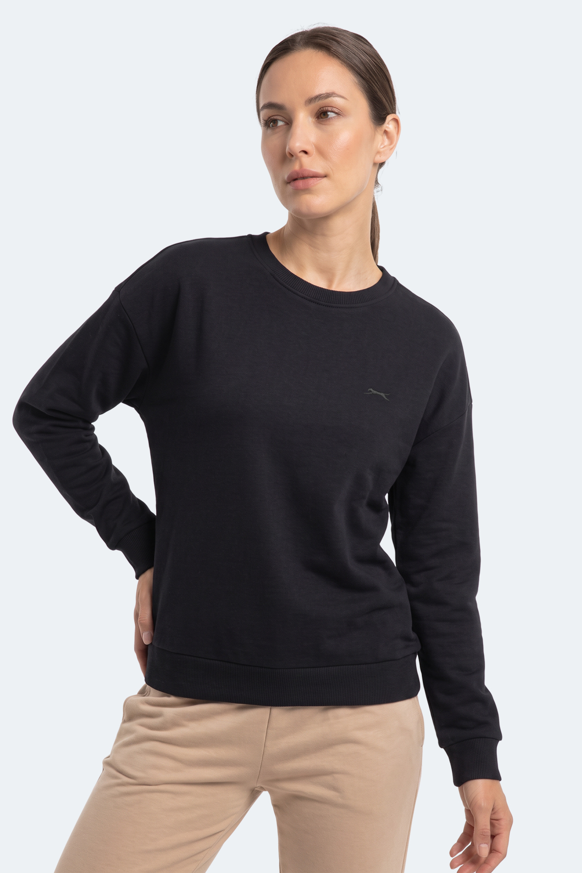 Slazenger KUNTO I Kadın Lacivert Sweatshırt görsel 6