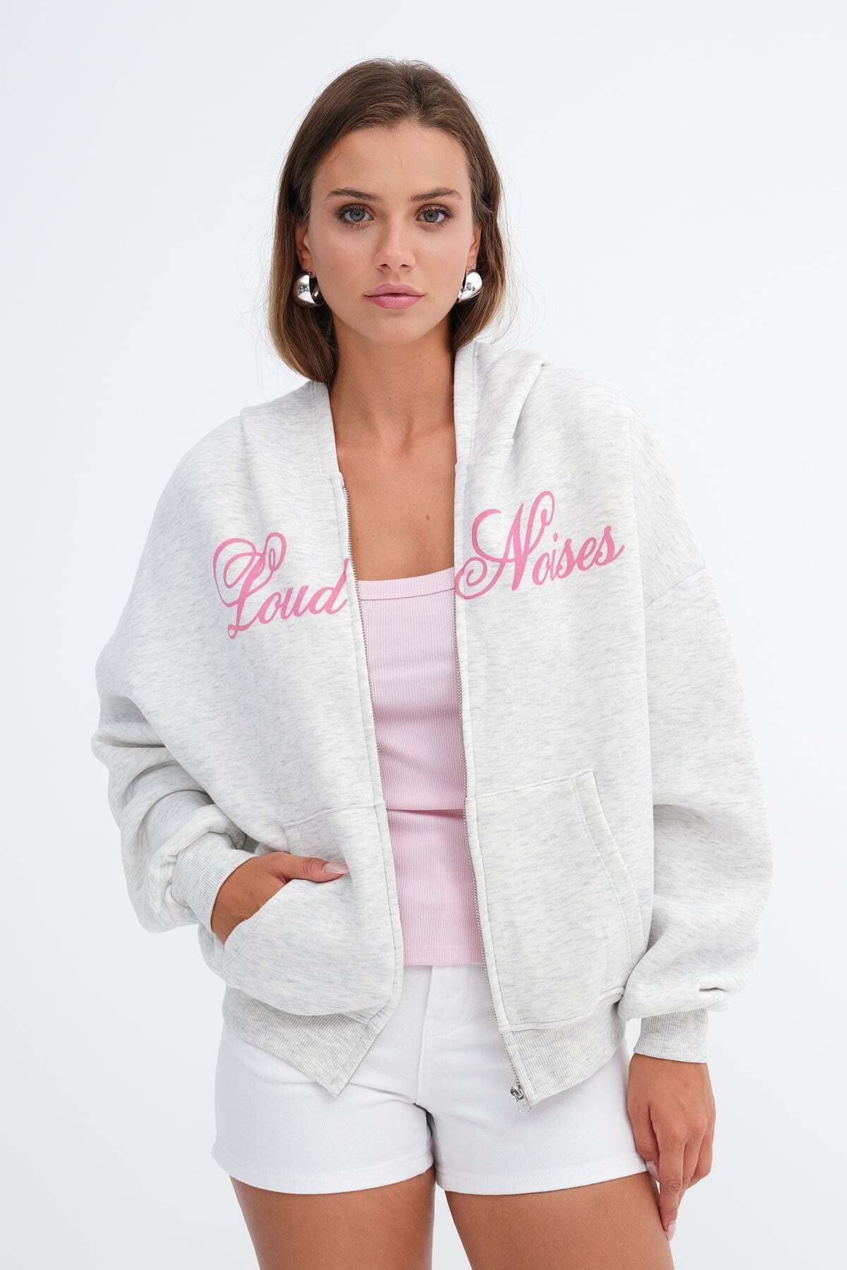 Addax Baskılı Şardonlu Sweatshirt H13252