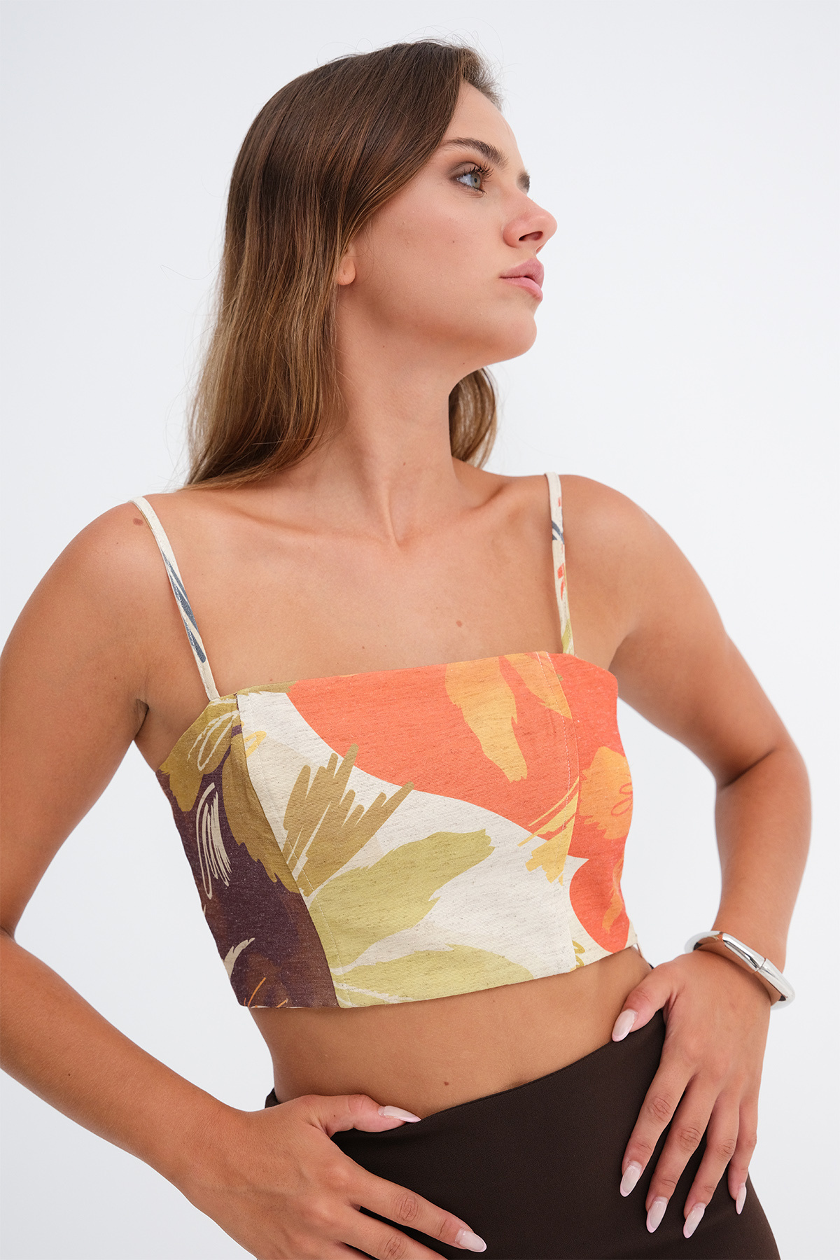 Addax Patterned Bustier A02367 - Price, Reviews