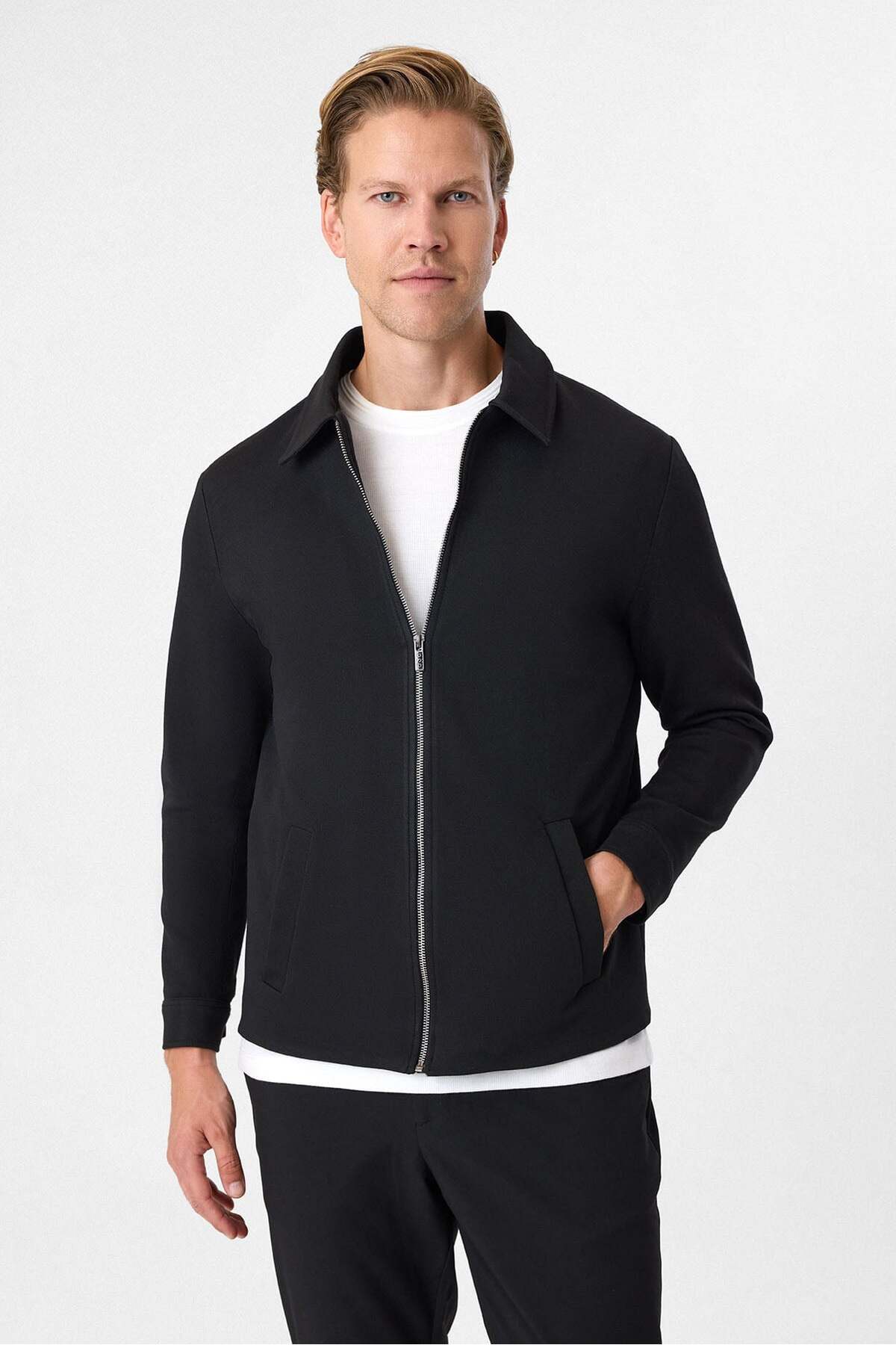 Siyah Erkek Regular Fit Mont BMN5502500000 — مشکی 5003395516 — تصویر 3 از 6