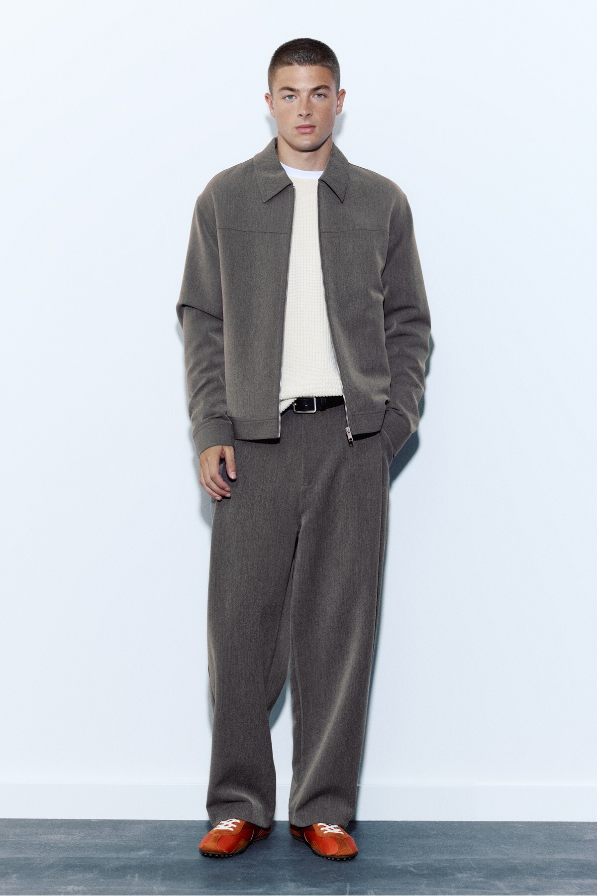 Pull & Bear BASIC fermuarlı ceket görsel 2