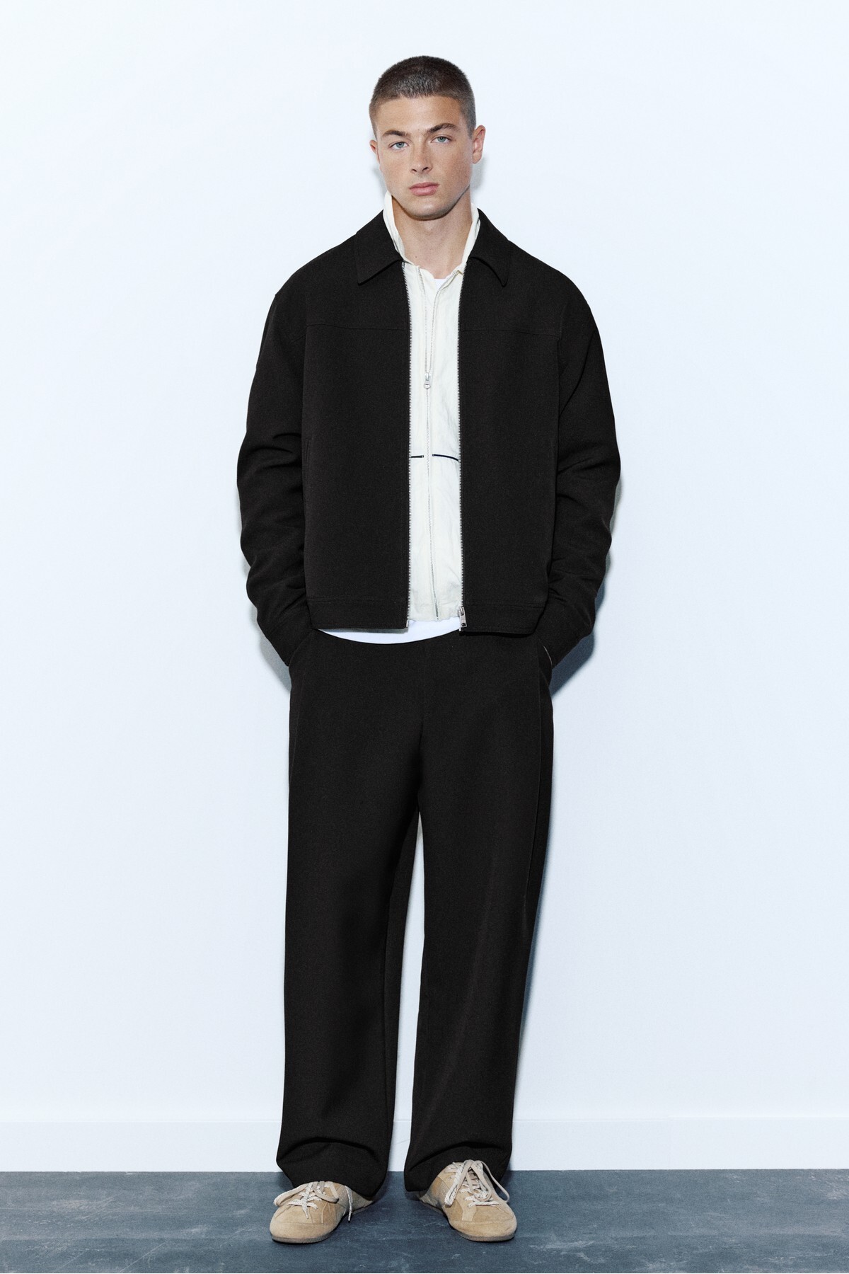 Pull & Bear BASIC fermuarlı ceket görsel 2