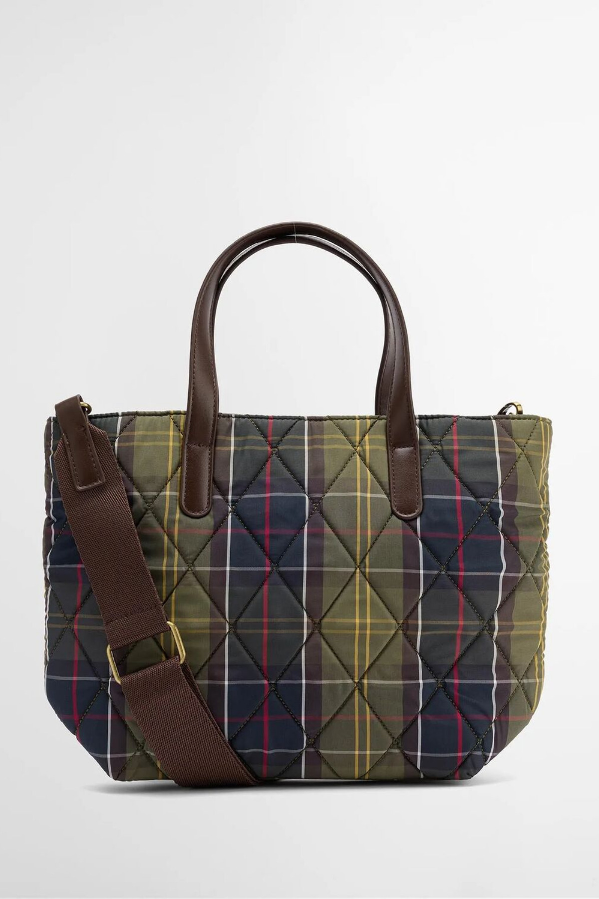Barbour Mini Kapitone Omuz Çantası TN11 Classic Tartan görsel 4