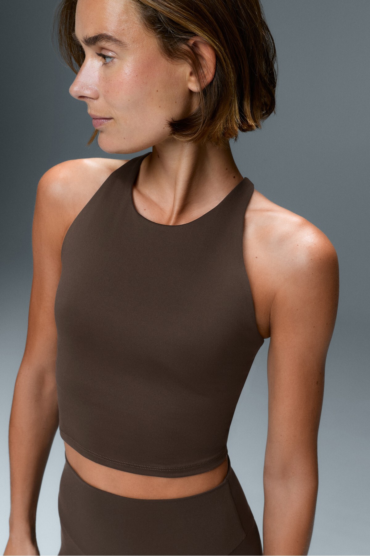 Oysho Comfortlux bantlı cup'lı tank top görsel 3