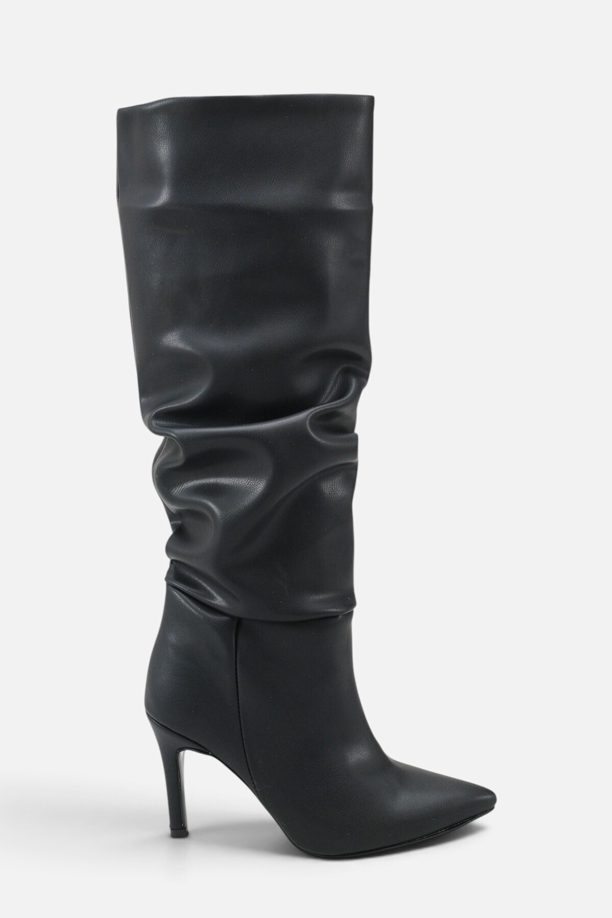 Liza Shoes LOİS Siyah Körüklü Yüksek Topuklu Kadın Çizme A033-K2008 görsel 2