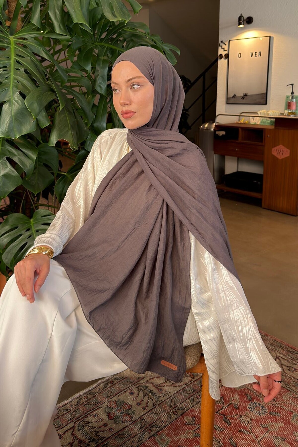 lamelif Rami Şal Füme görsel 4