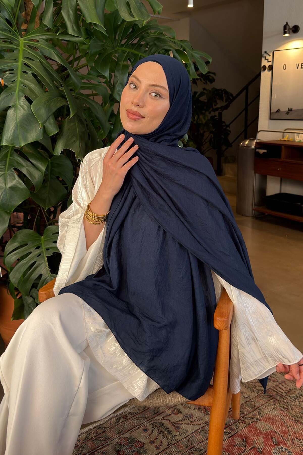 lamelif Rami Şal Gece Mavisi görsel 2