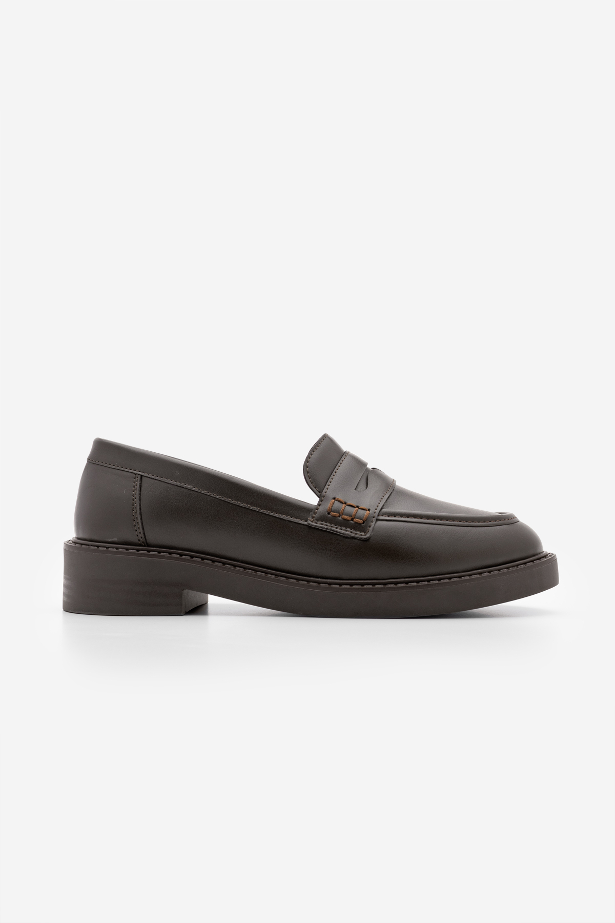 Marjin Kadın Loafer Makosen Günlük Ayakkabı Andel Kahve görsel 3