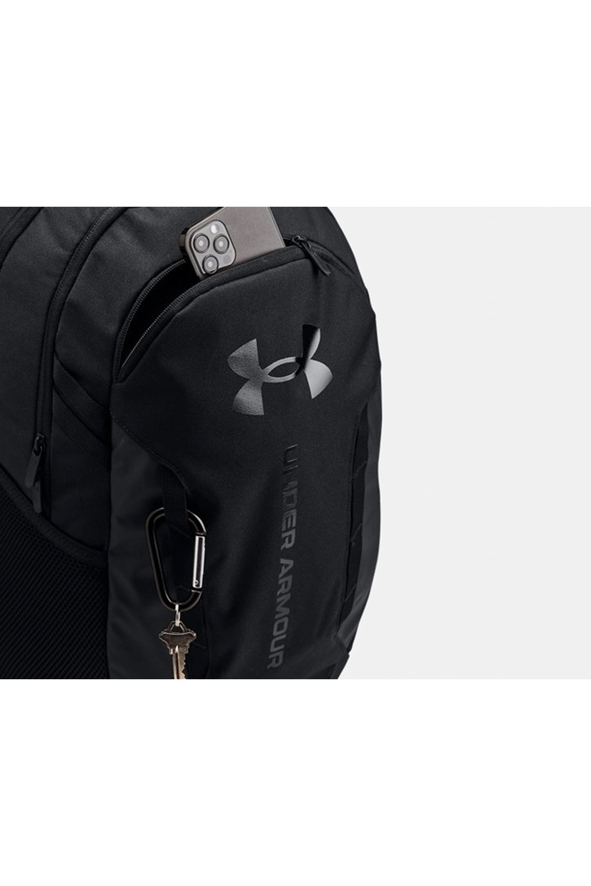 Under Armour Hustle Sport 6.0 Gri 16" Laptop Bölmeli Suya Dayanıklı Okul ve Spor Sırt Çantası görsel 4