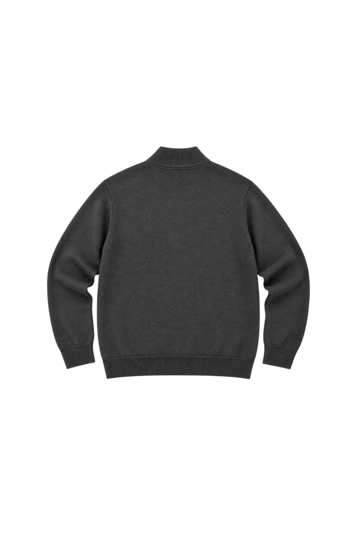 BattalModa Erkek Büyük Beden Antrasit Basic Cepli Triko Hırka 3XL-4XL-5XL-6XL görsel 5