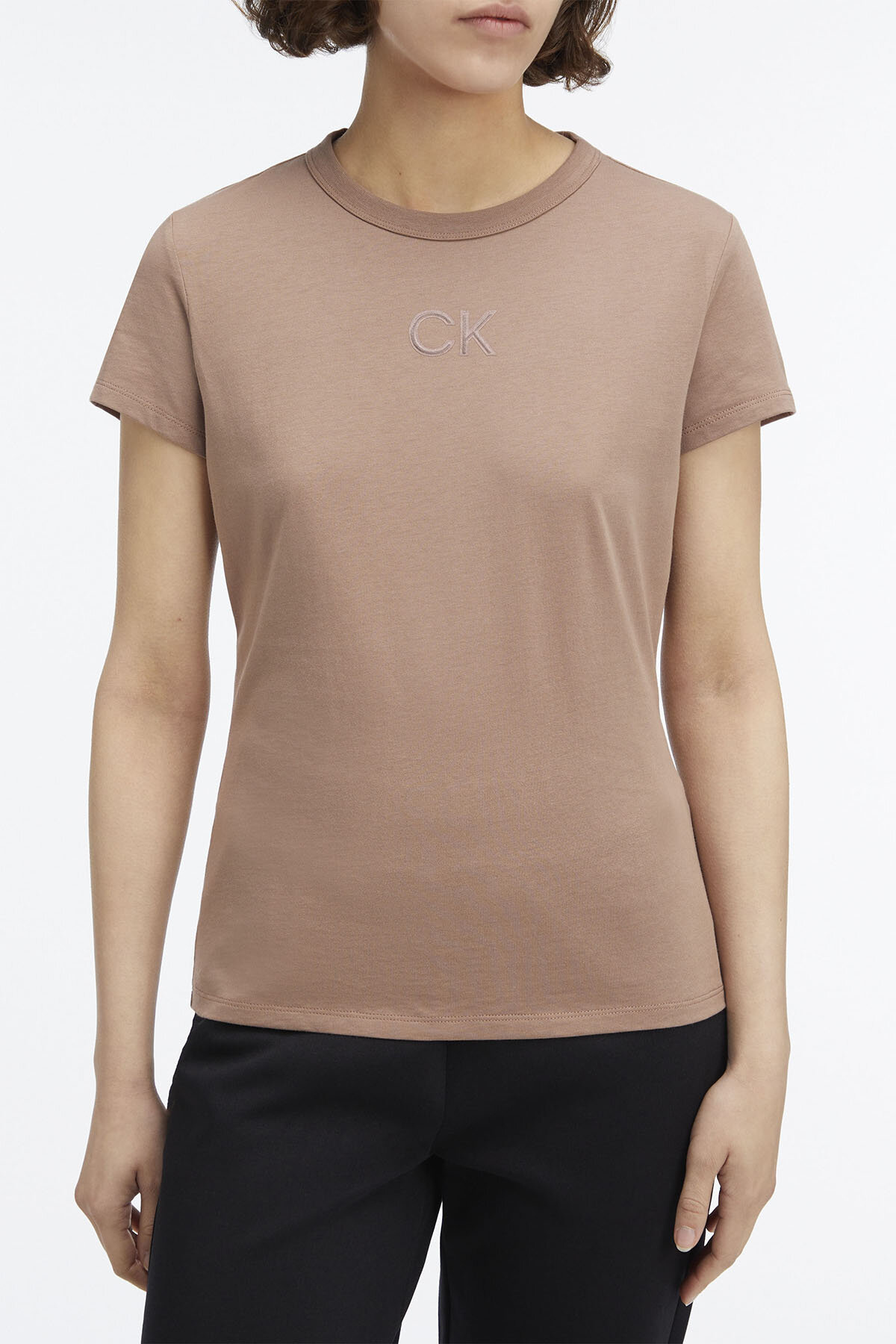 تیشرتزنانهCalvin Kleinقهوه ای