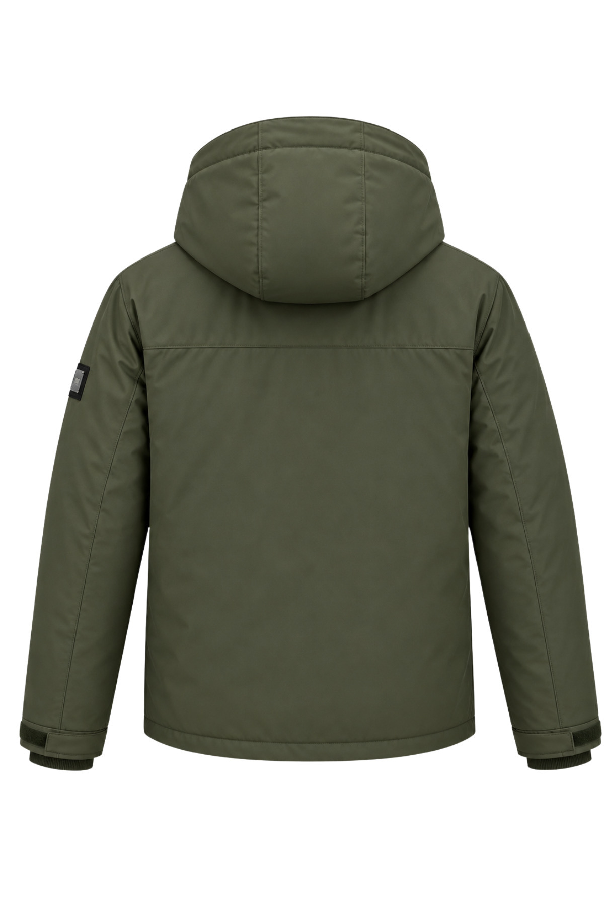Erkek Yeşil Kışlık Mont Kapüşonlu Suya Dayanıklı Fermuarlı Çok Cepli Outdoor Mont & Kaban görsel 5